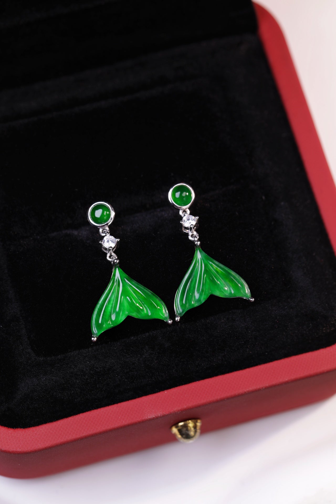 Fish Tail Drop Earrings