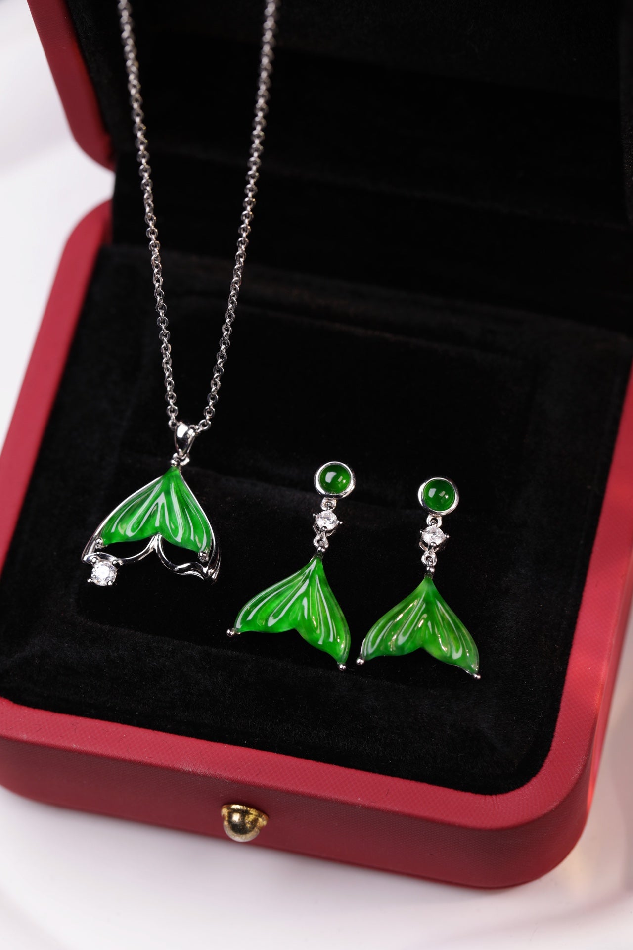 Fish Tail Drop Earrings