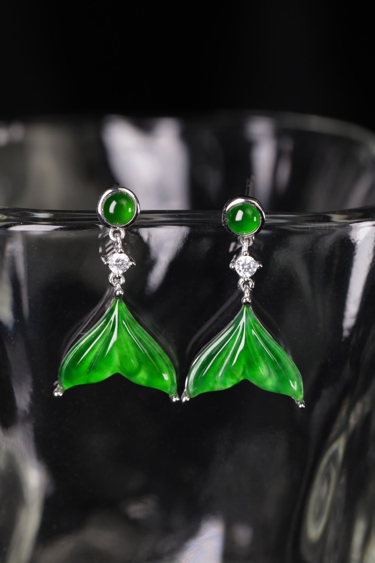 Fish Tail Drop Earrings