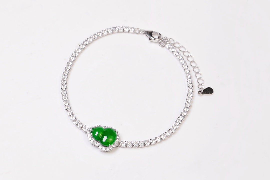 Diamond-Set Gourd Bracelet