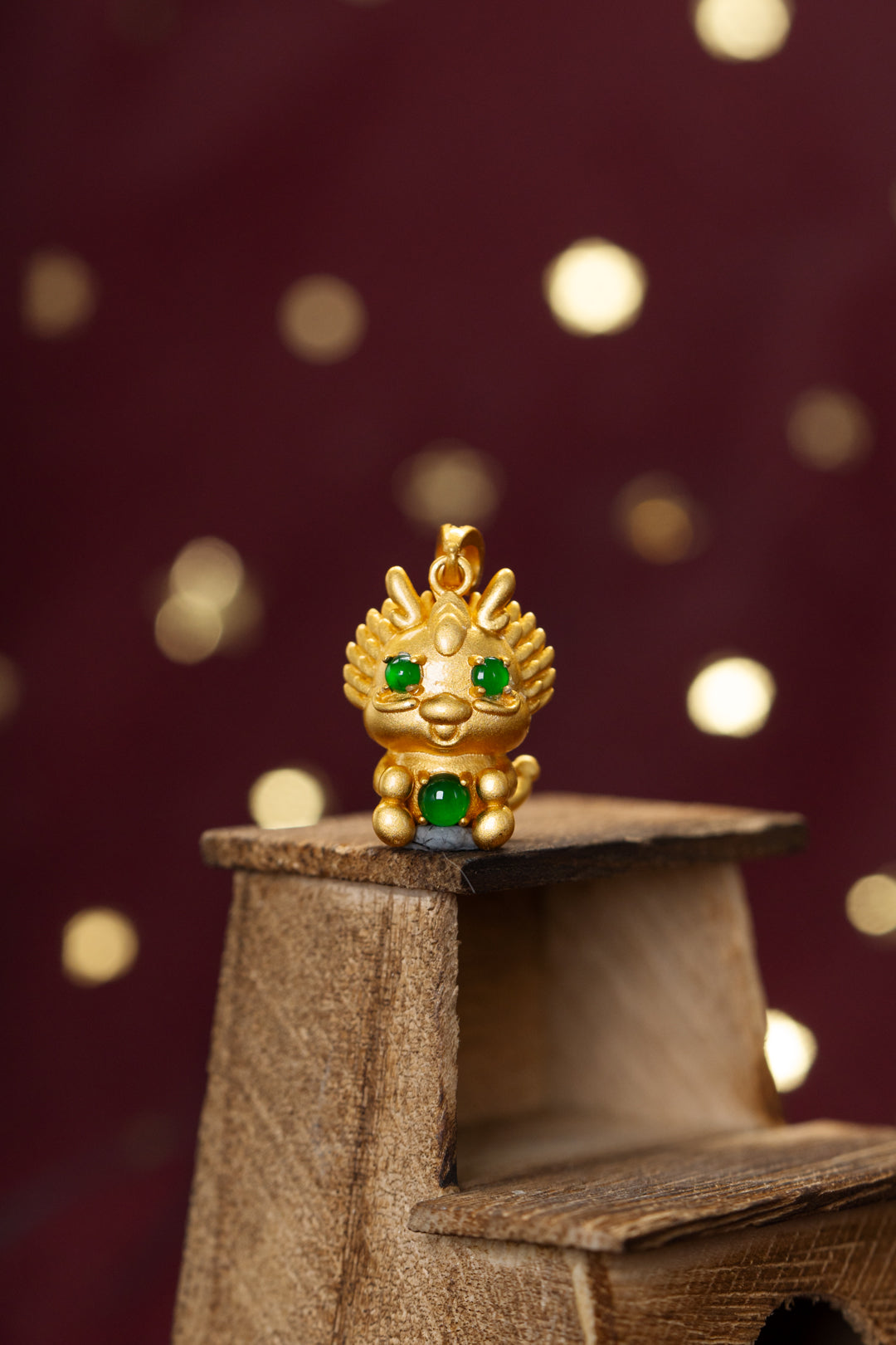 Cute Gold and Silver dragon Pendant Necklace
