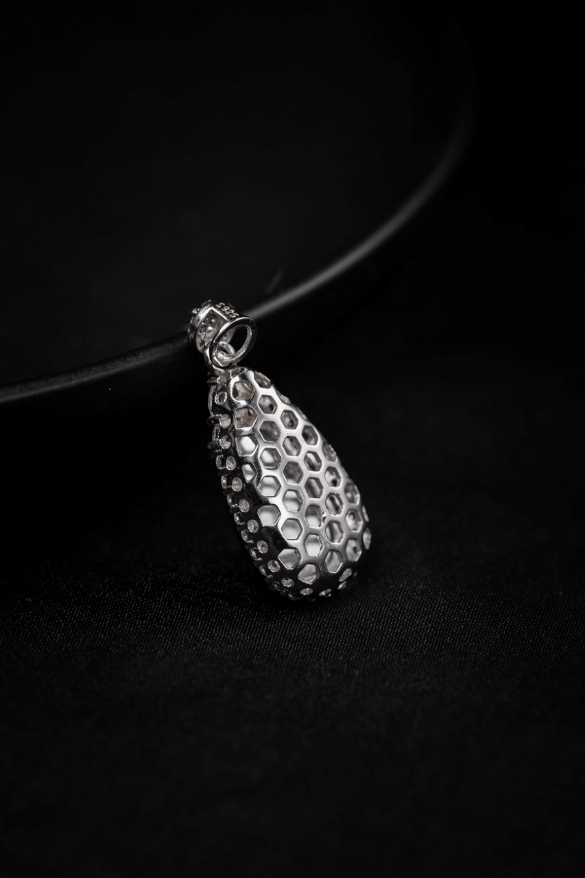 Diamond-Set Ruyi Pendant Necklace