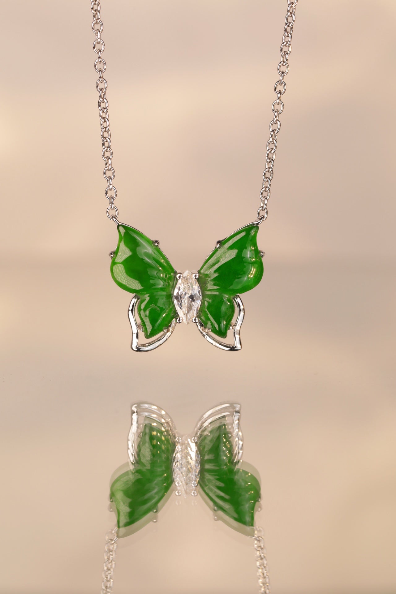 Butterfly Jade Necklace | Jekira