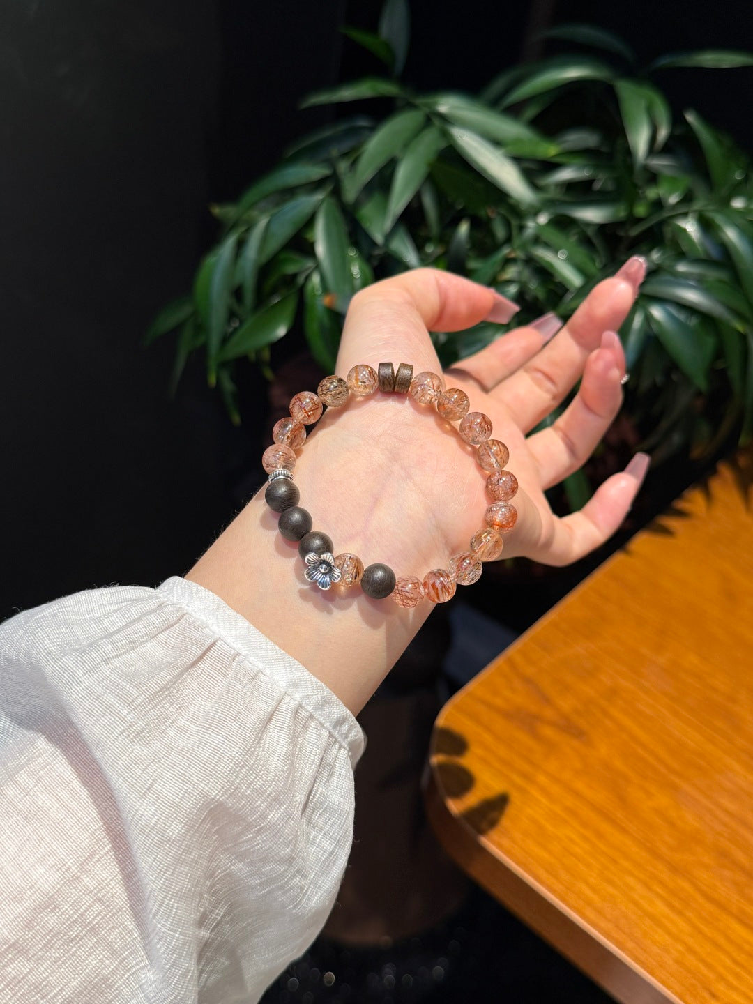 JEKIRA Black Gold Super Seven & Agarwood Bracelet