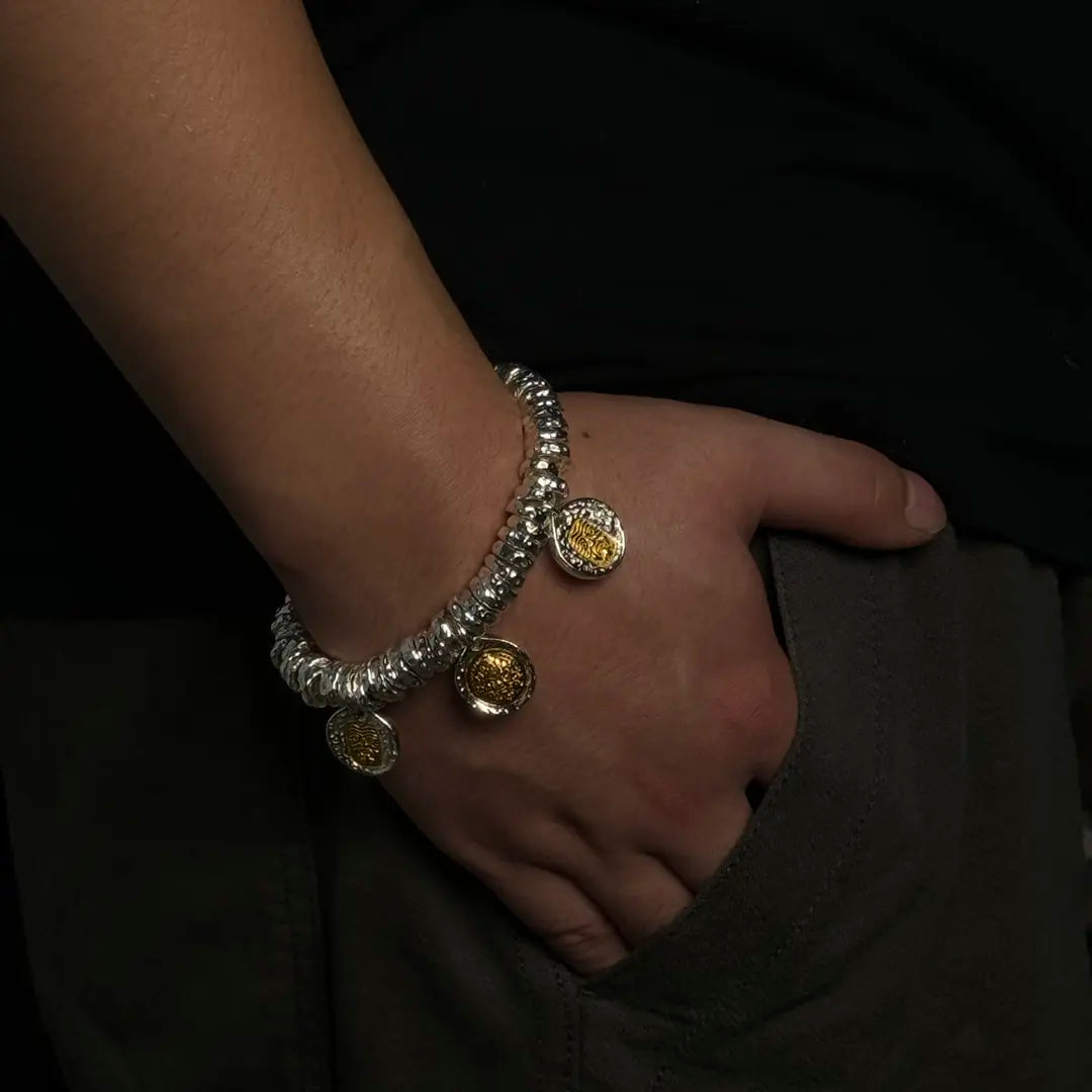 Yellow Jambhala S999 Silver Bracelet