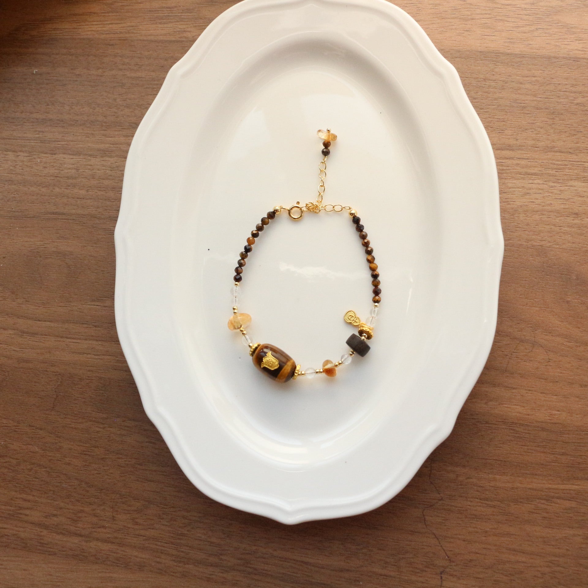 Jekira Mieloid Tiger’s Eye & Citrine Jewelry Set