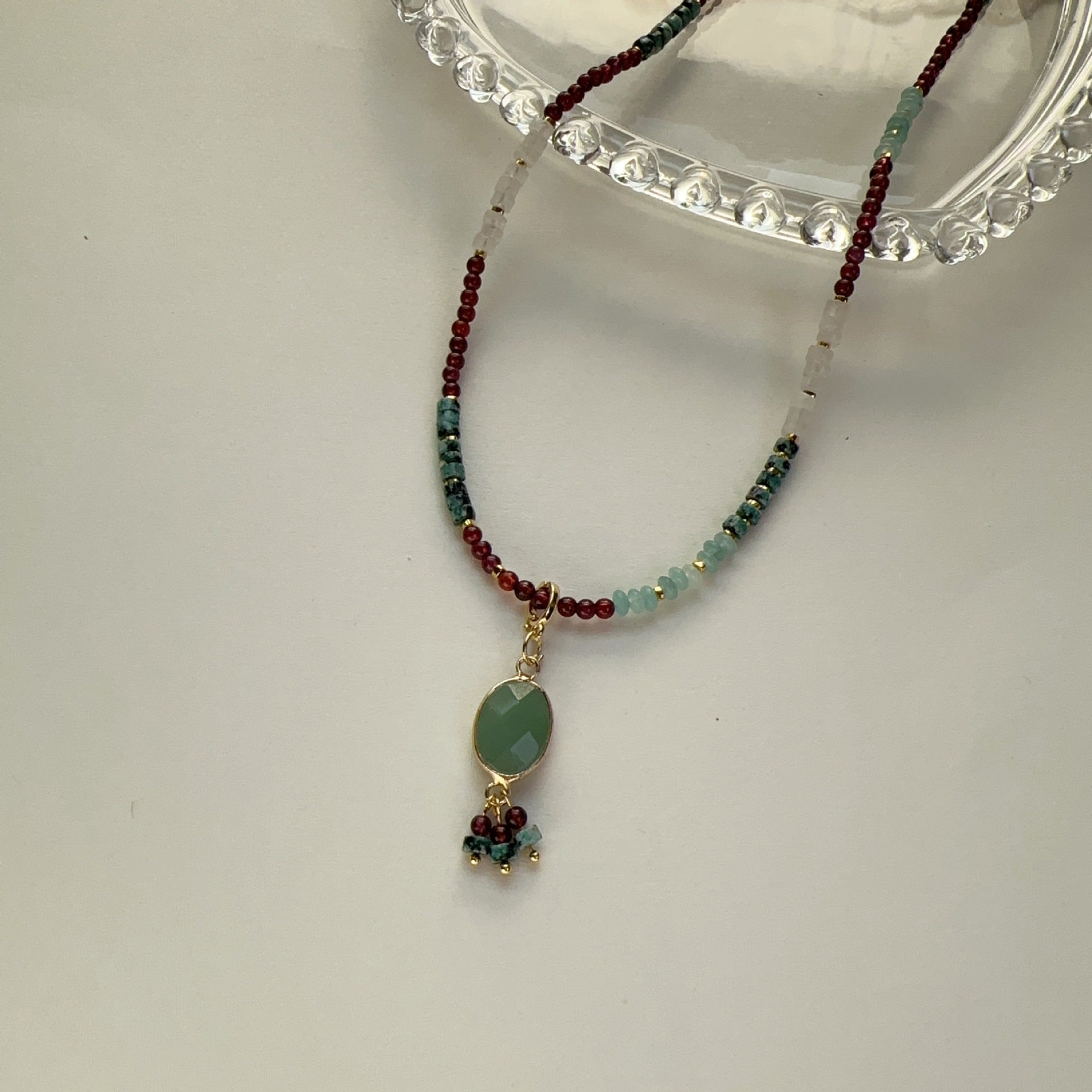 Jekira Multicolor Gemstone Pendant Necklace