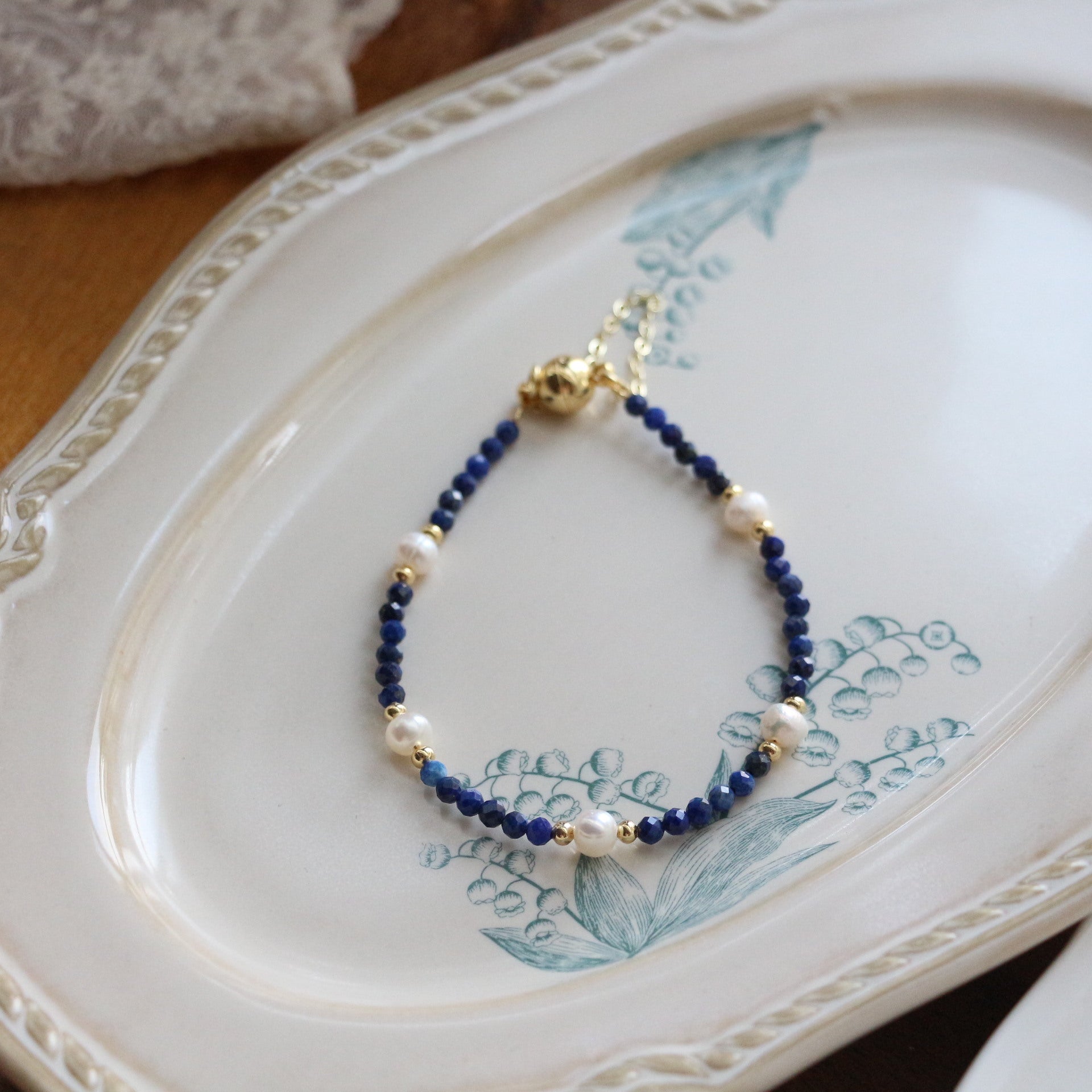 Jekira Chinese-Style Lapis Lazuli Jewelry Set