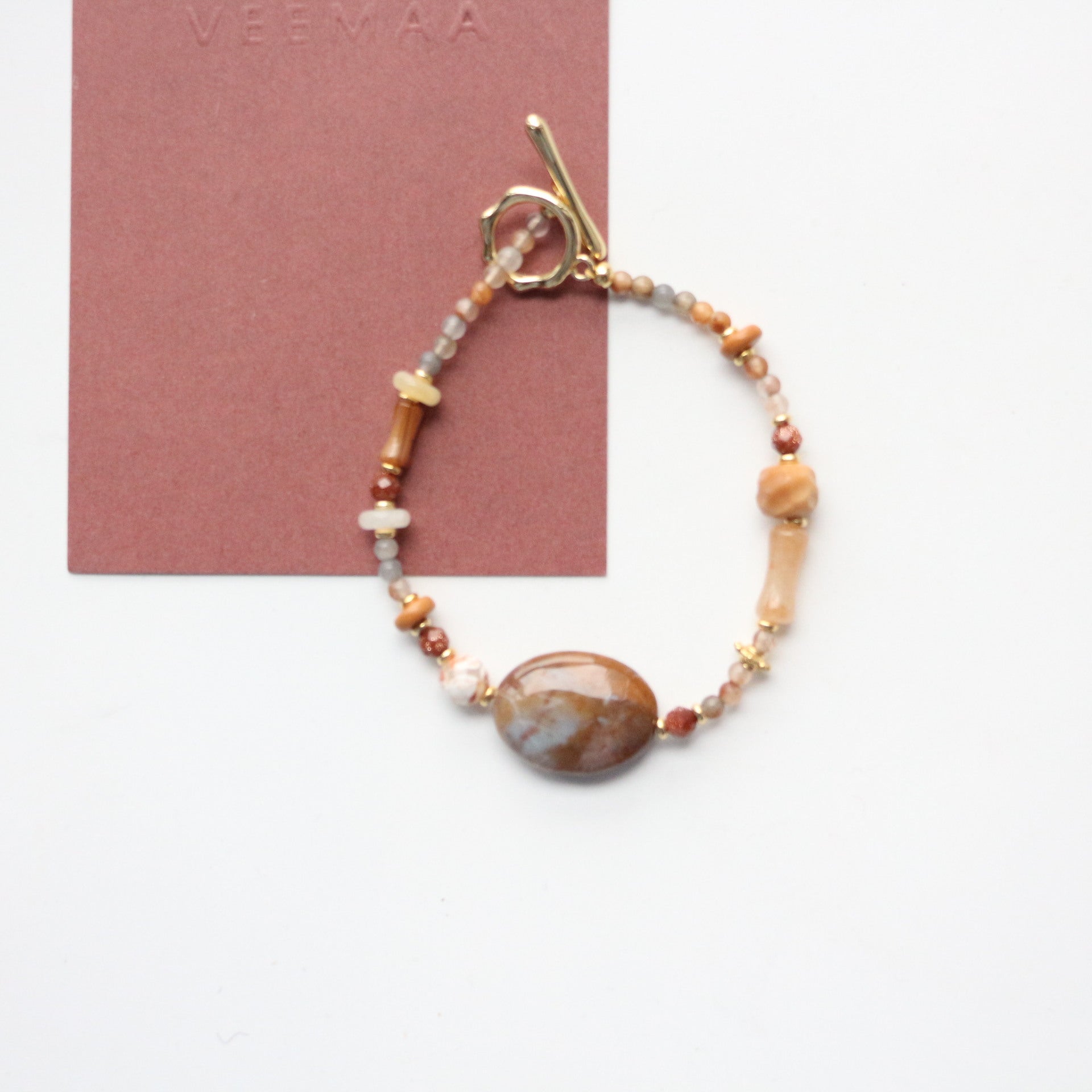 JEKIRA Multicolor Gemstone & Moroccan Agate Jewelry Set