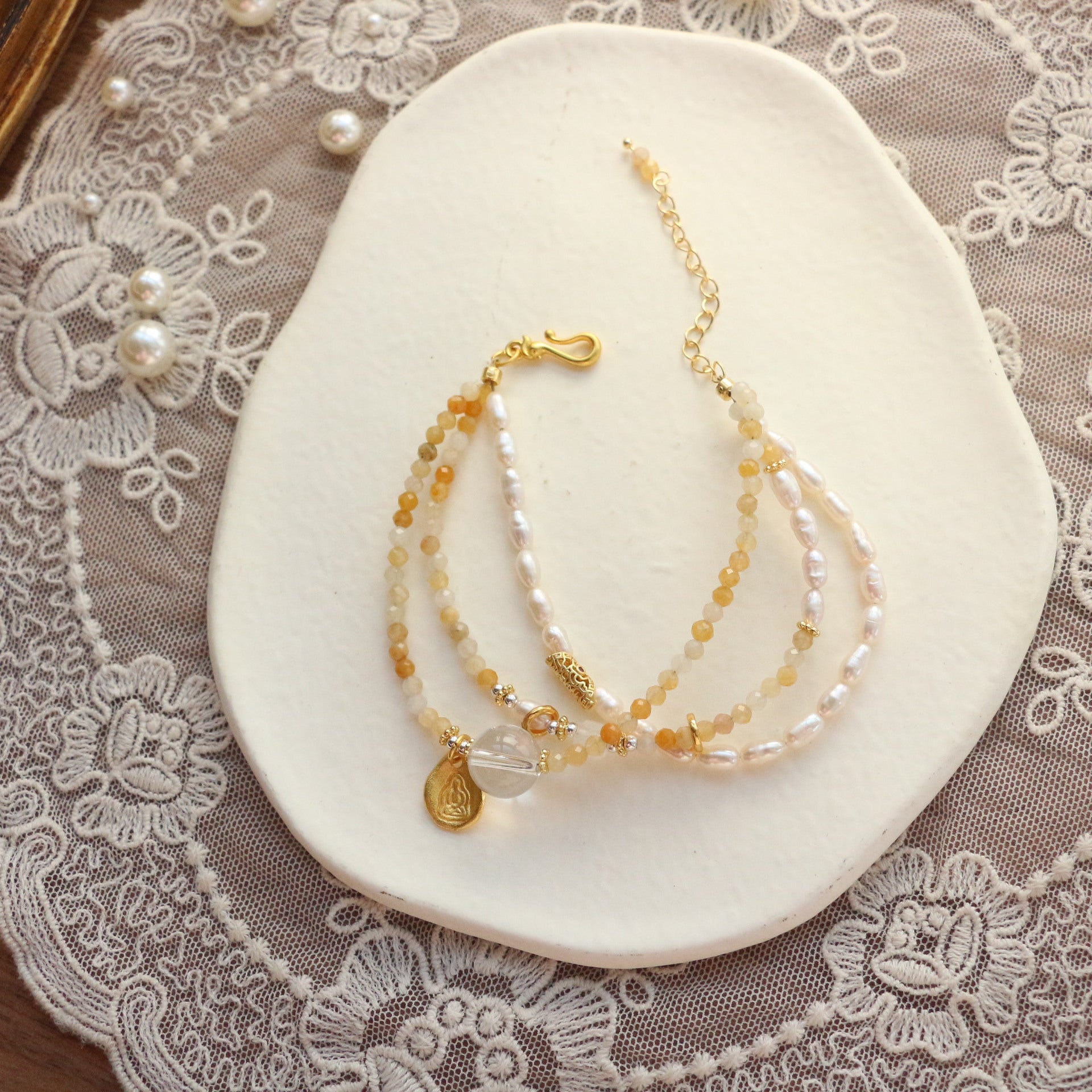 JEKIRA Tri-Layer Solar Plexus Bracelet