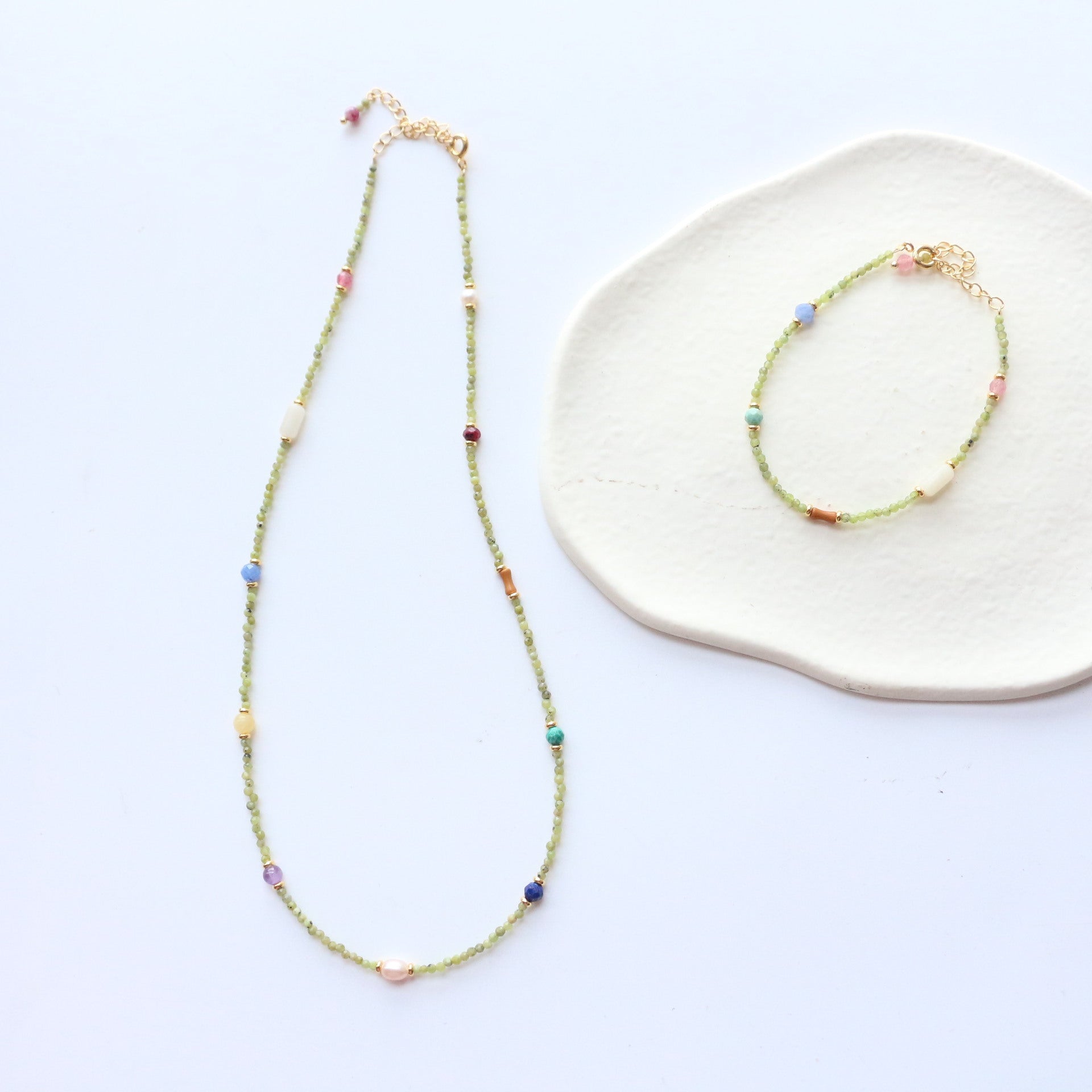 Jekira Summer Color Chinese-Style Gemstone Set