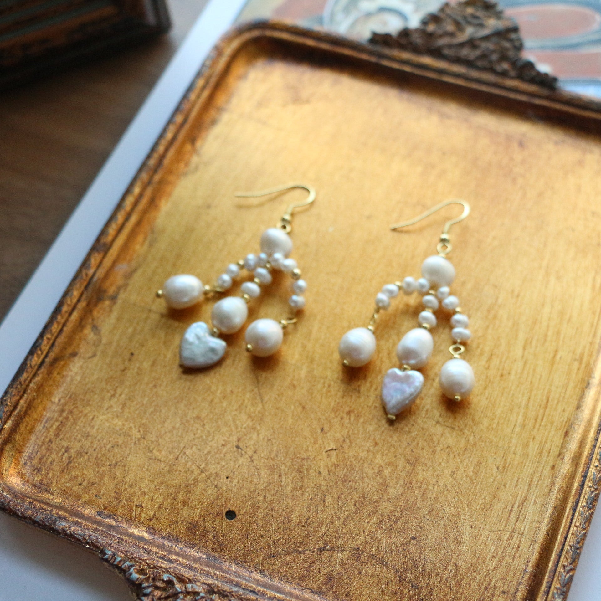 Jekira Baroque Pearl Short Ear Clips – 18K Gold-Plated