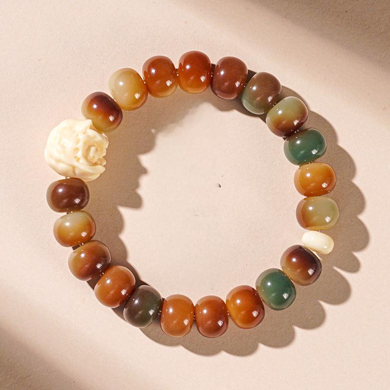 Dunhuang flying fairy natural bodhi root bracelet beads