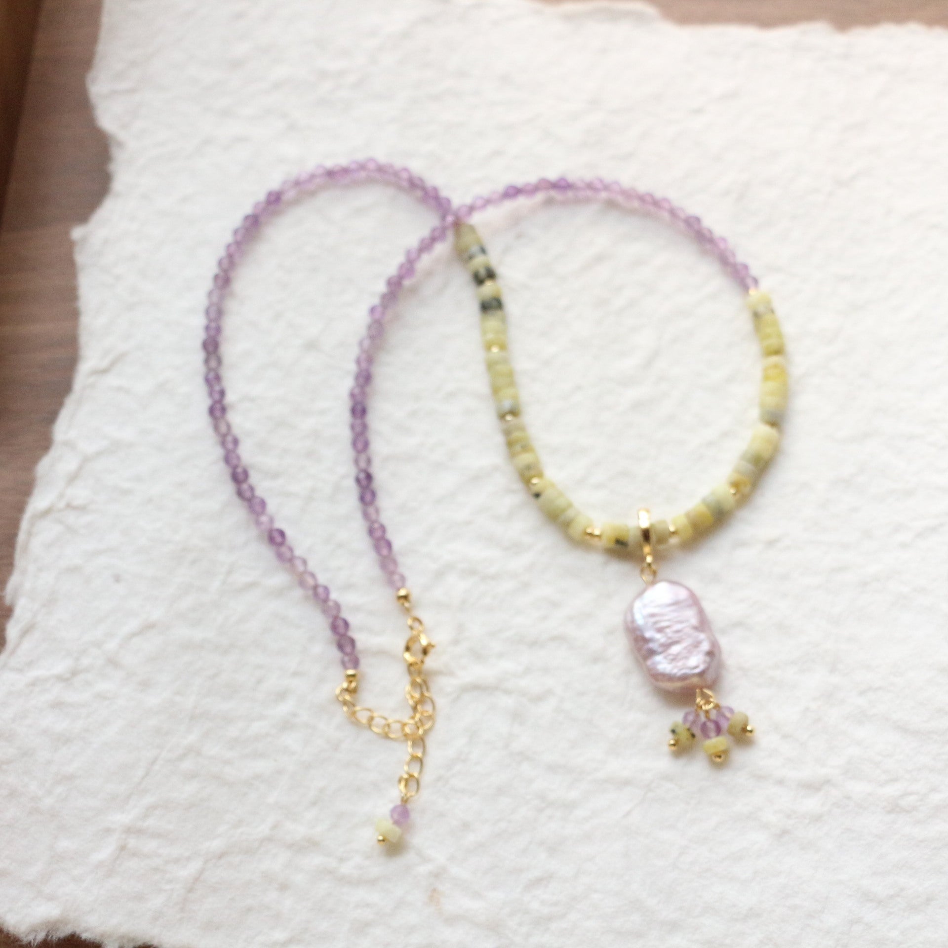 JEKIRA Amethyst & Baroque Pearl Jewelry Set