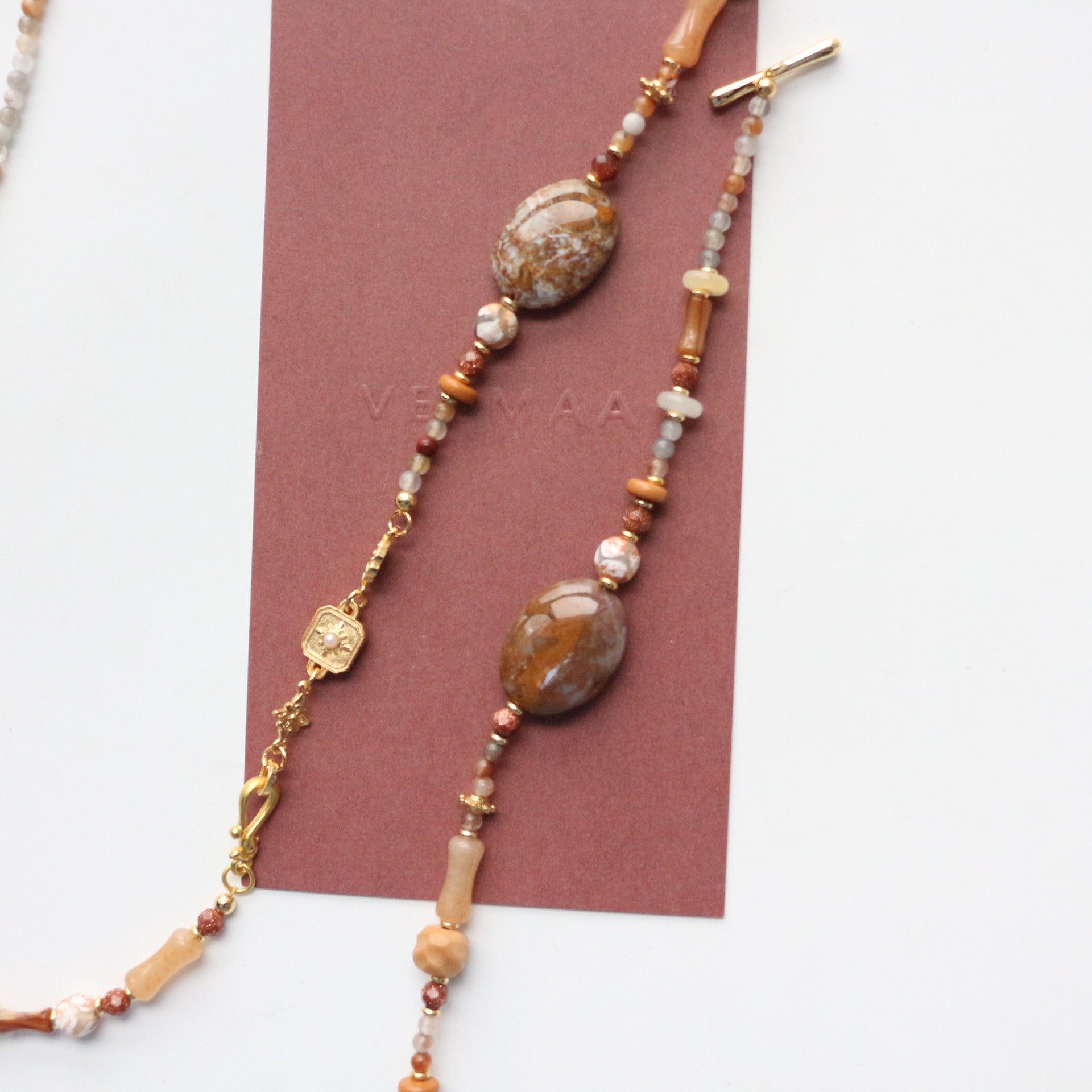 JEKIRA Multicolor Gemstone & Moroccan Agate Jewelry Set