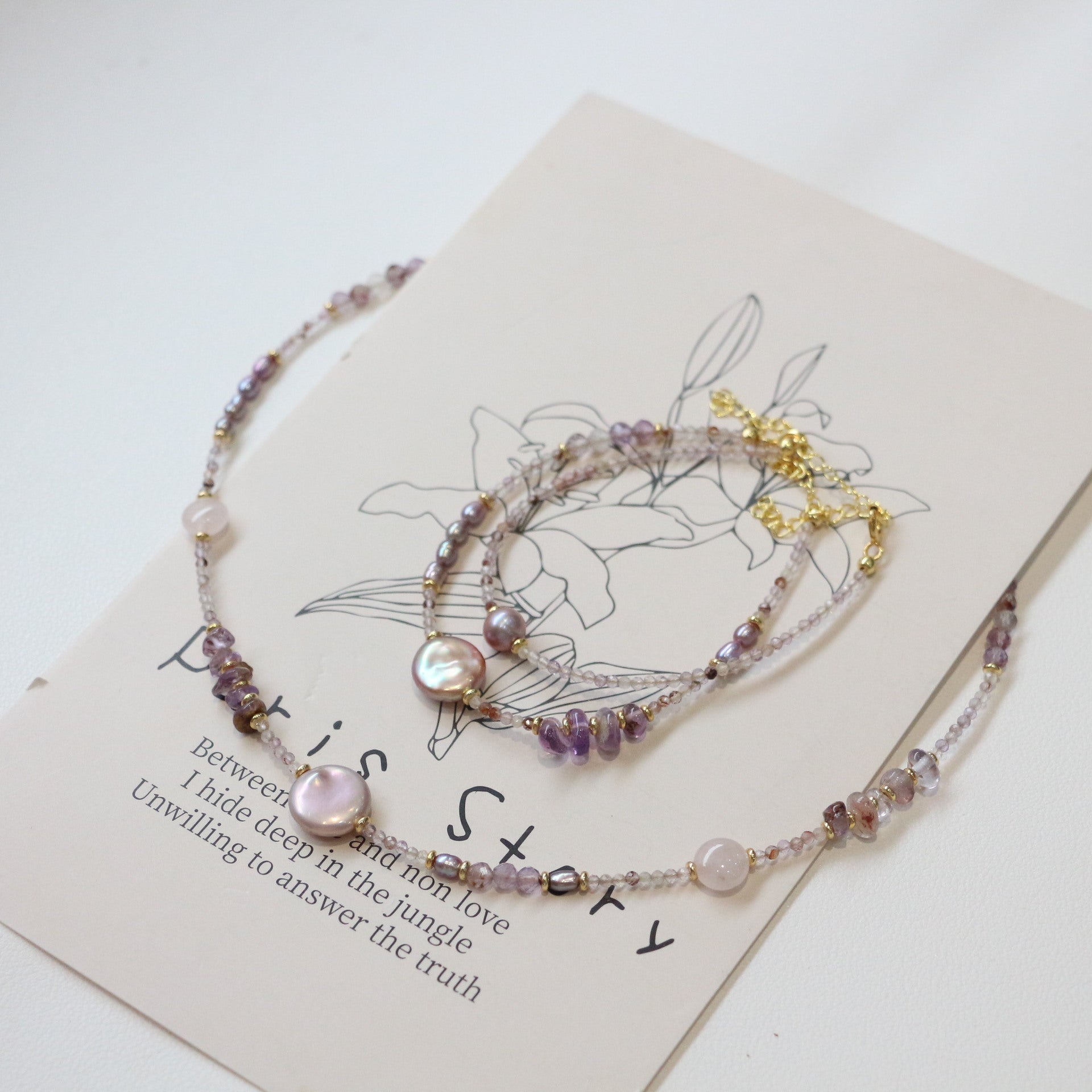 Jekira Baroque Pearl & Amethyst Jewelry Set