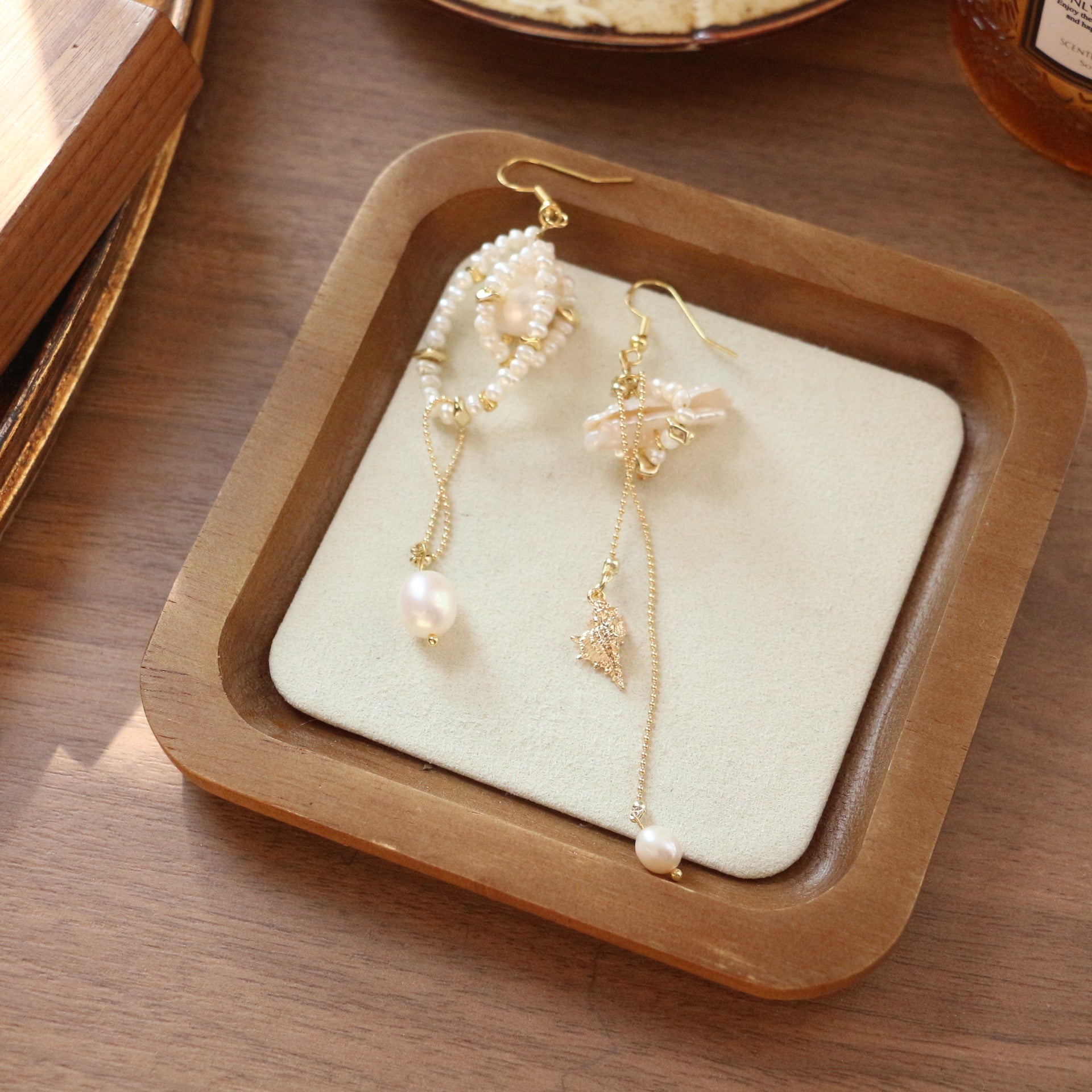 Jekira Baroque Pearl Short Ear Clips – 18K Gold-Plated
