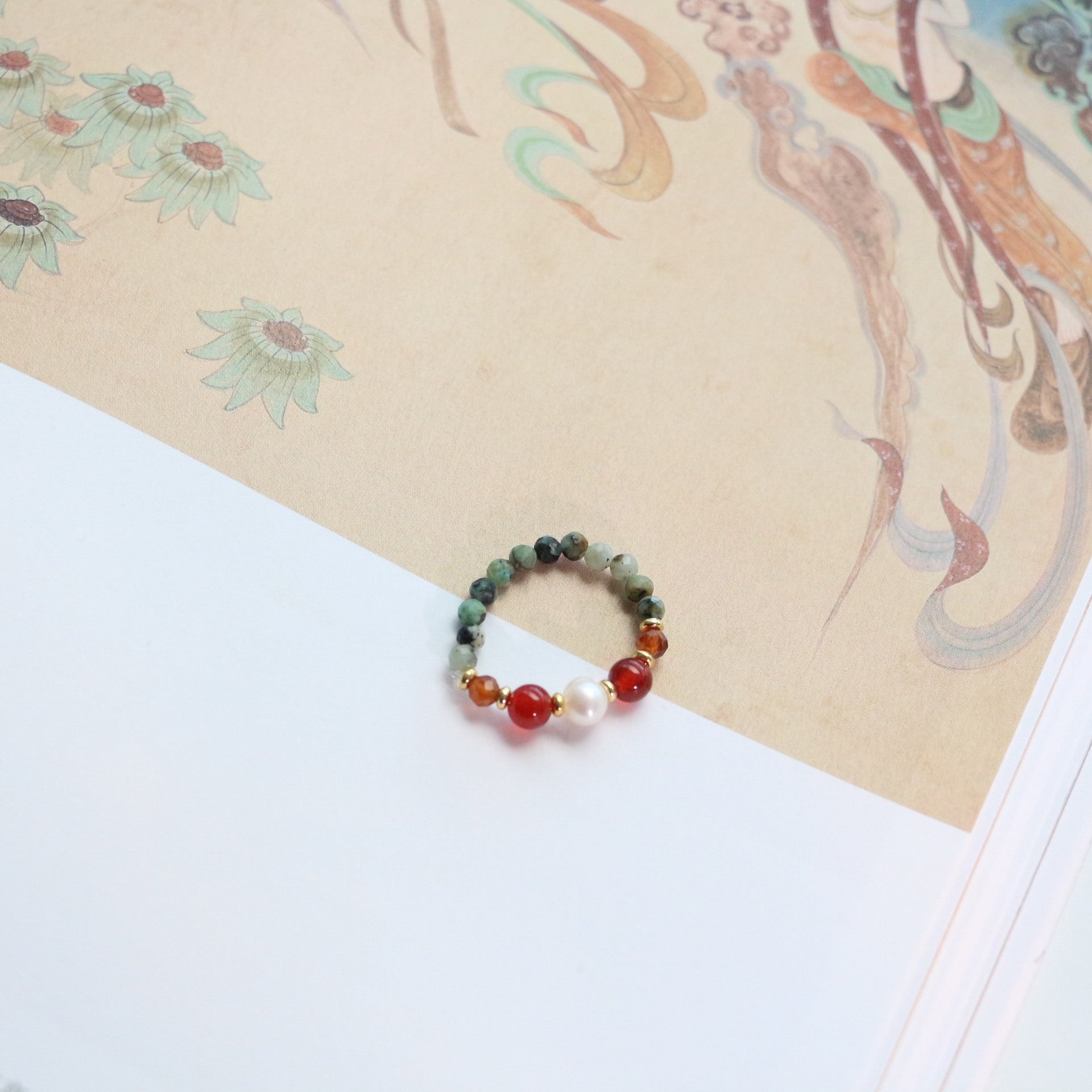 Jekira Dunhuang Retro Gemstone Jewelry Set
