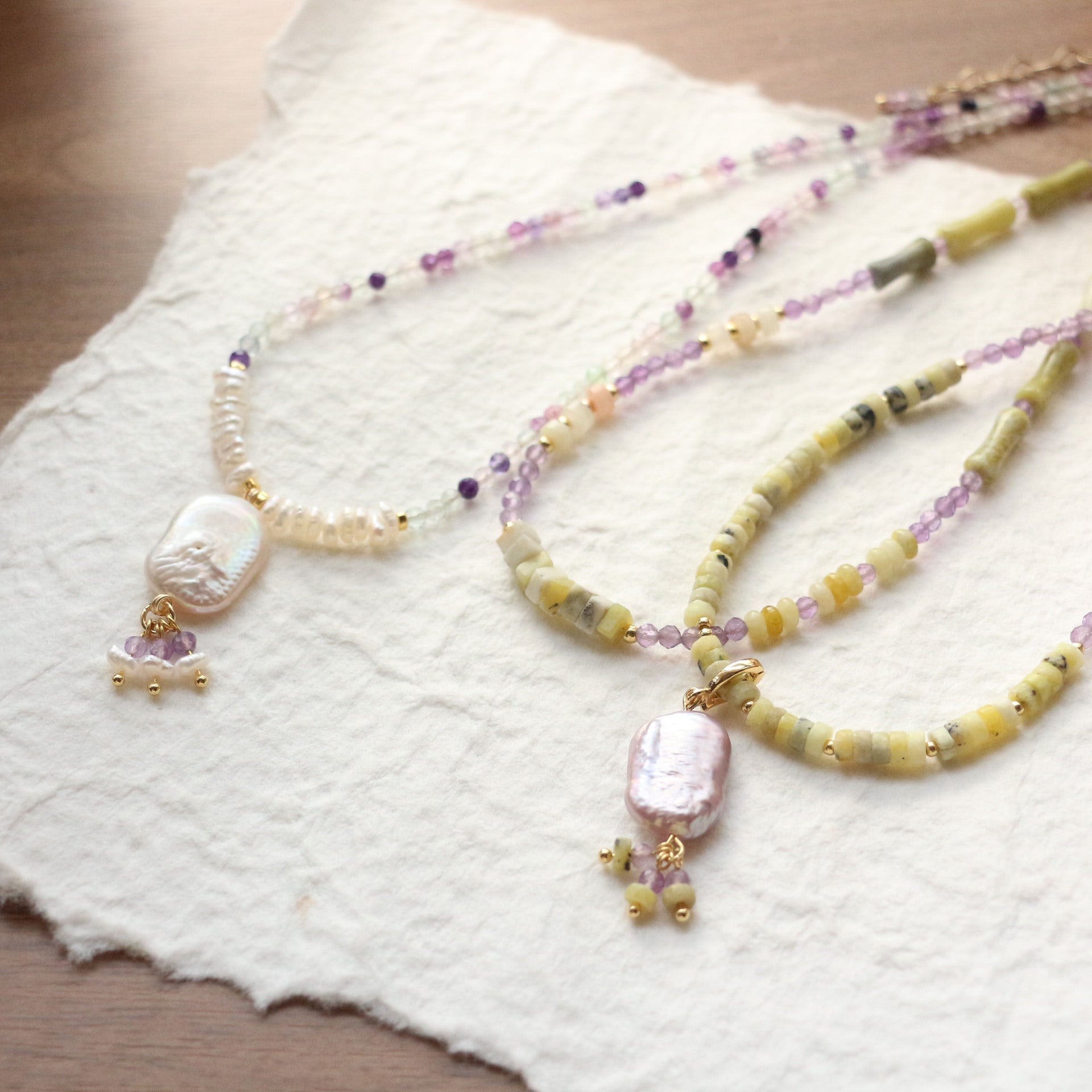 JEKIRA Amethyst & Baroque Pearl Jewelry Set