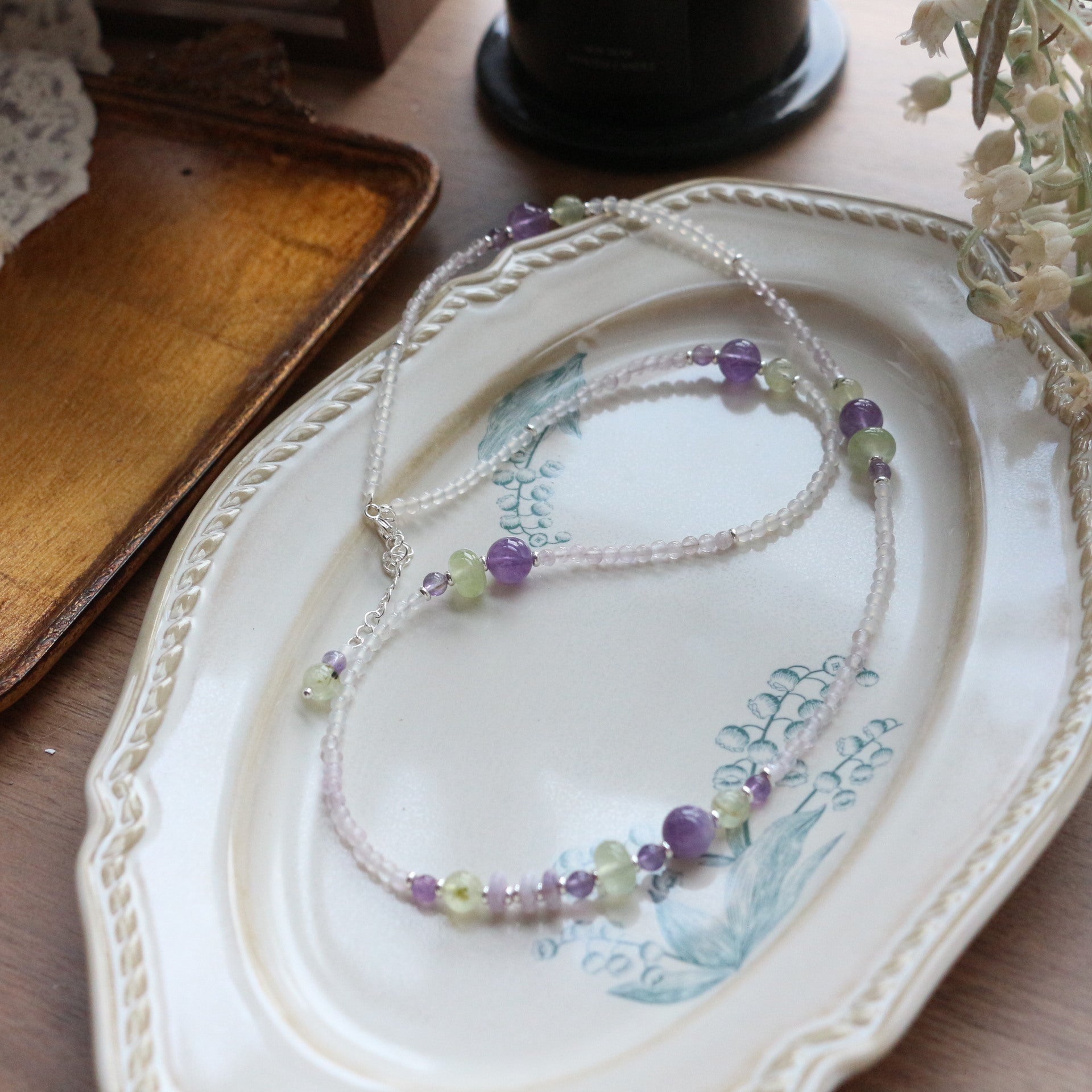 Jekira Amethyst & Lilac Stone Necklace