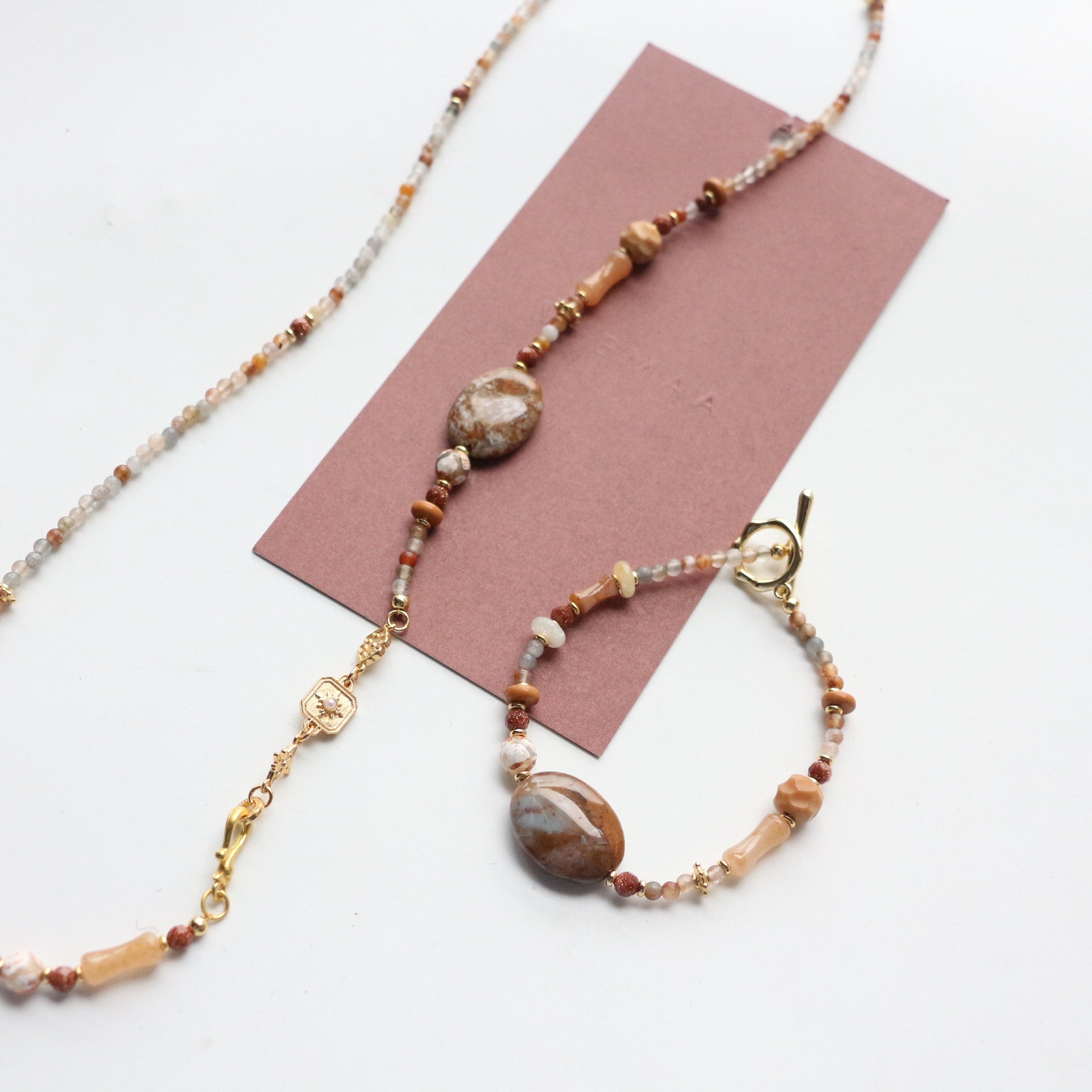 JEKIRA Multicolor Gemstone & Moroccan Agate Jewelry Set