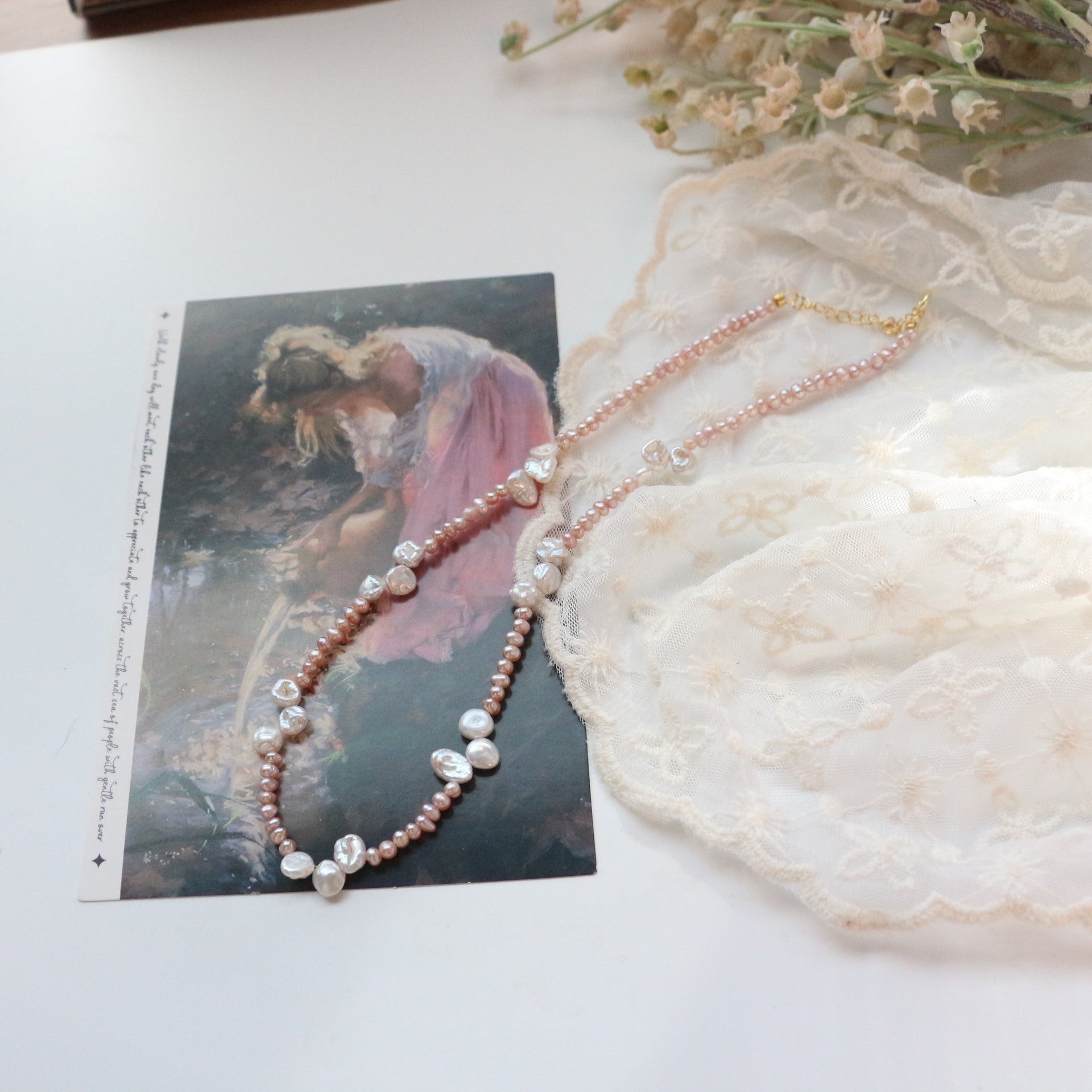 Jekira Petal Baroque Pearl Necklace