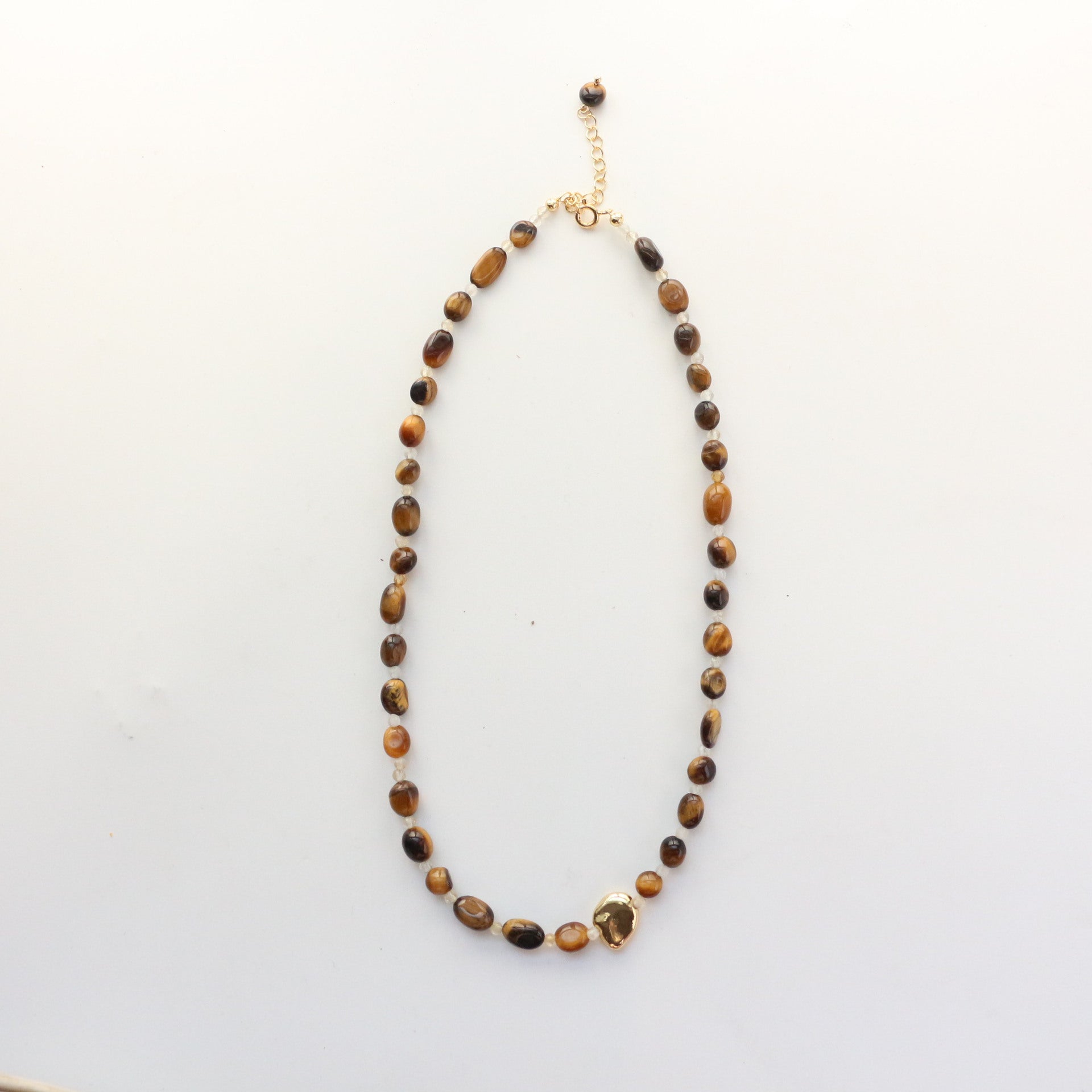 Jekira Tiger’s Eye & Citrine Couple’s Necklace Set
