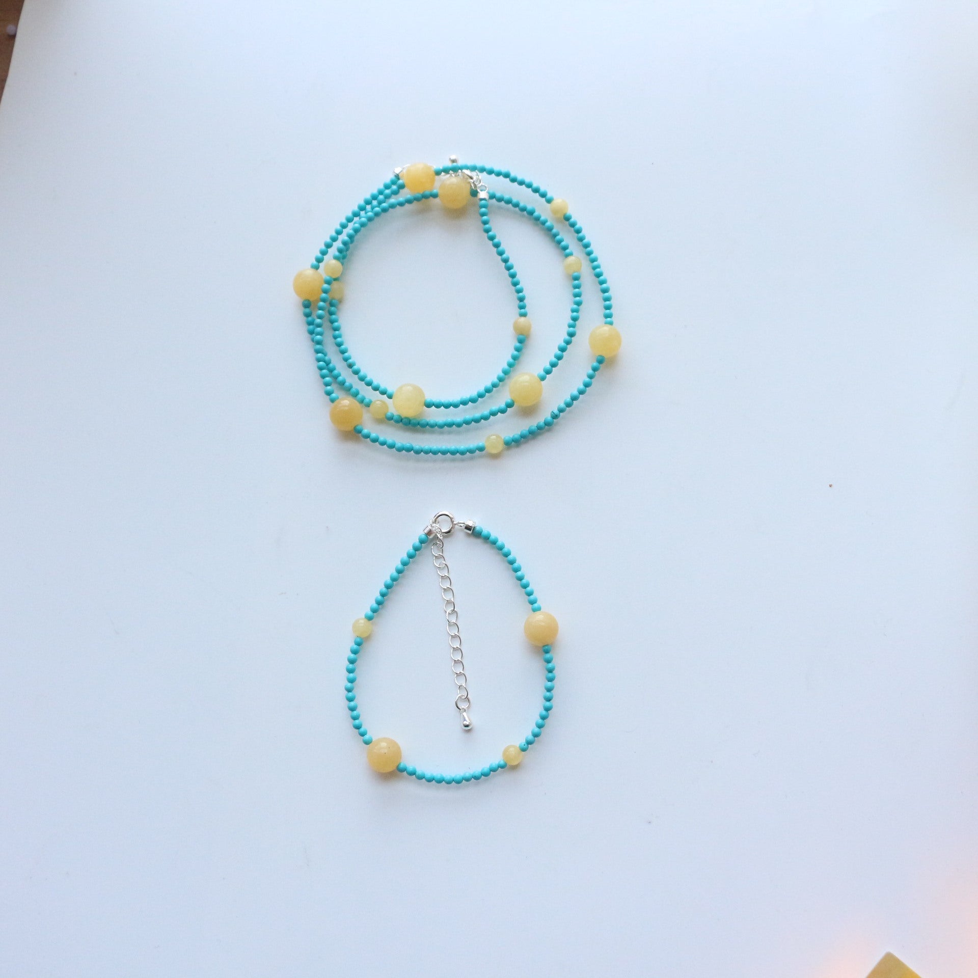 Jekira Summer Turquoise & Citrine Jewelry Set