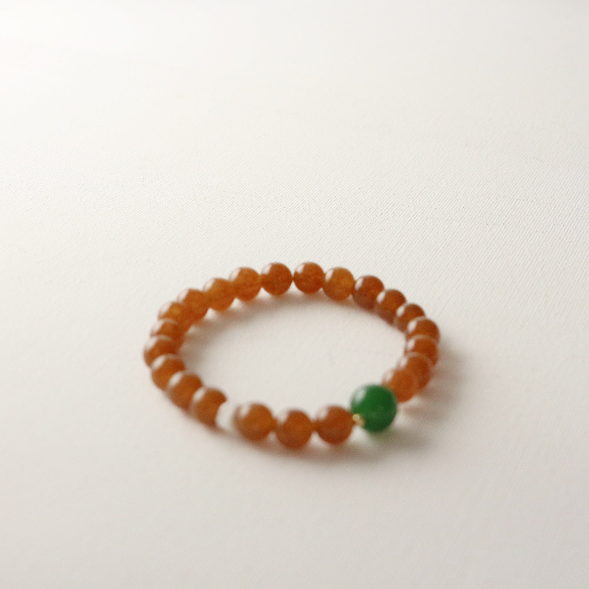Jekira Caramel Agate & Emerald Agate Couple Set