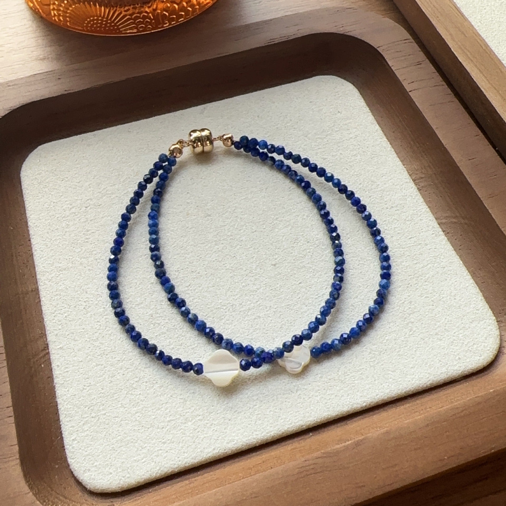 Jekira Lapis Lazuli & Clover Shell Jewelry Set