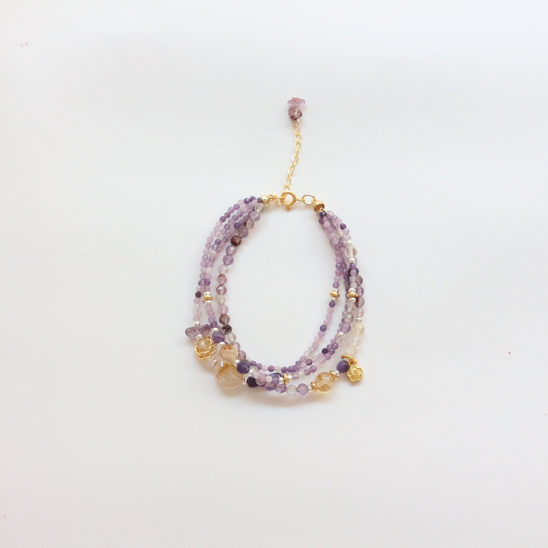 Jekira Amethyst & Citrine Multi-Layer Bracelet
