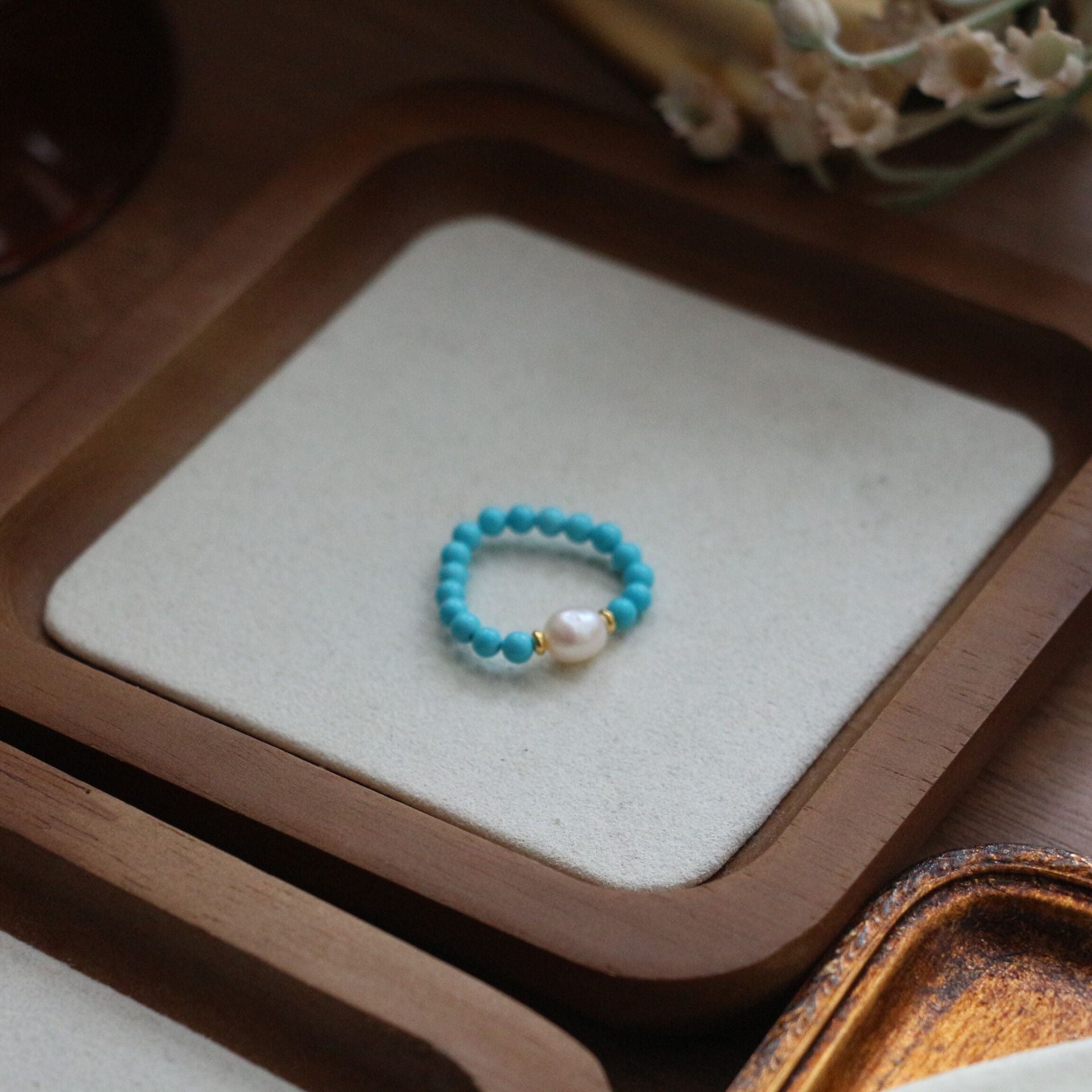 Jekira Turquoise & Baroque Pearl Jewelry Set