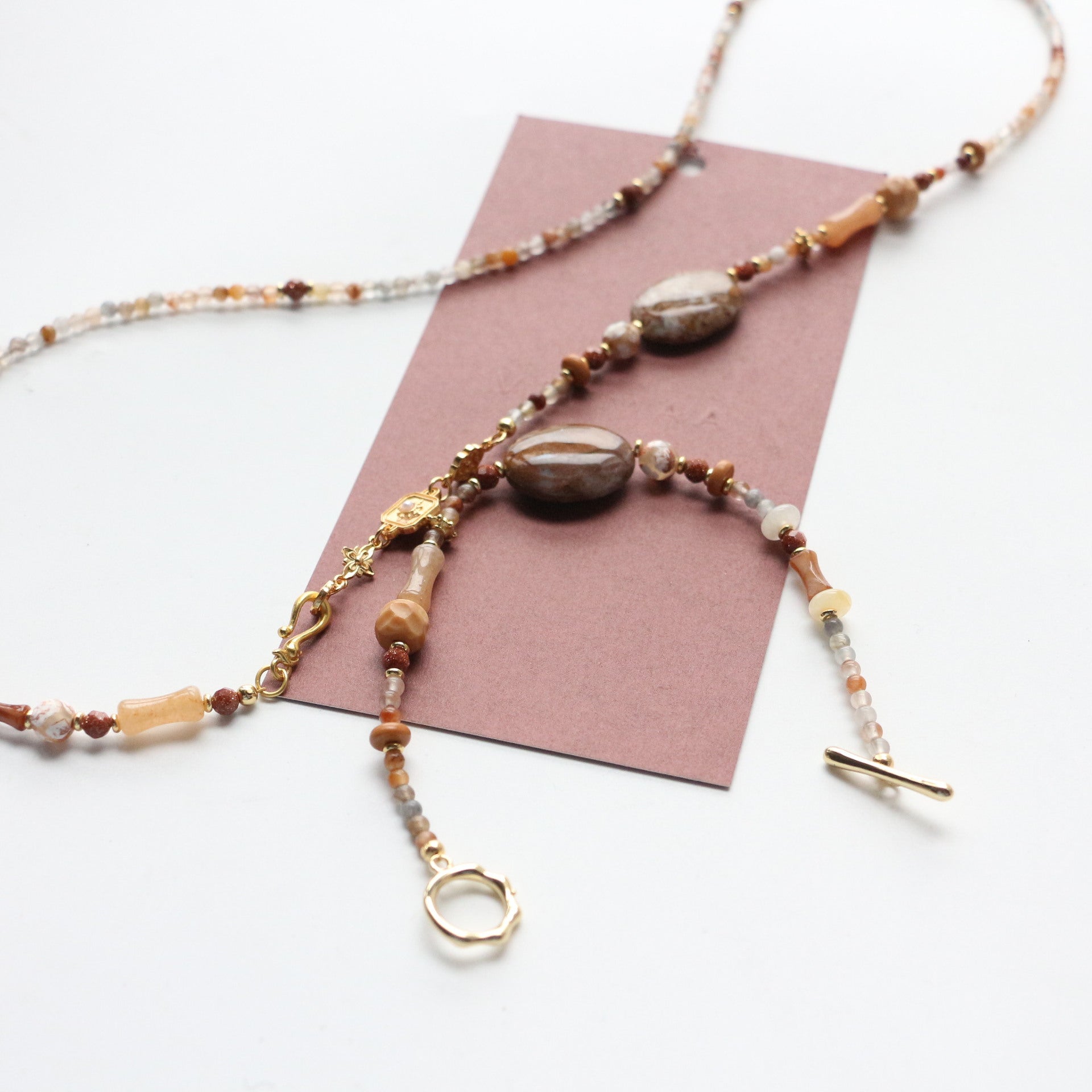 JEKIRA Multicolor Gemstone & Moroccan Agate Jewelry Set
