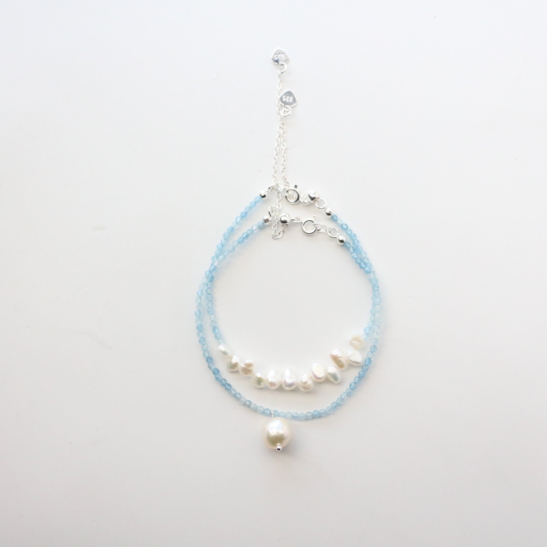 JEKIRA Aquamarine & Baroque Pearl Set