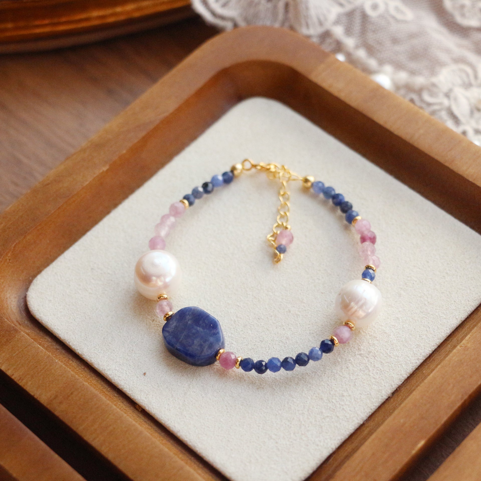 Jekira Kyanite & Rose Quartz Jewelry Set