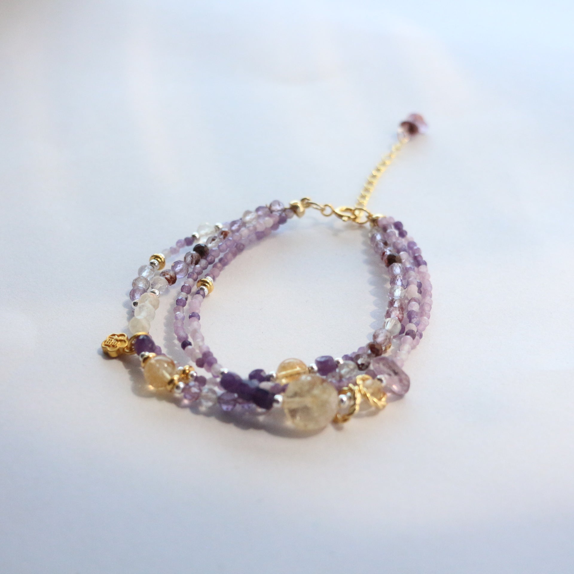 Jekira Amethyst & Citrine Multi-Layer Bracelet