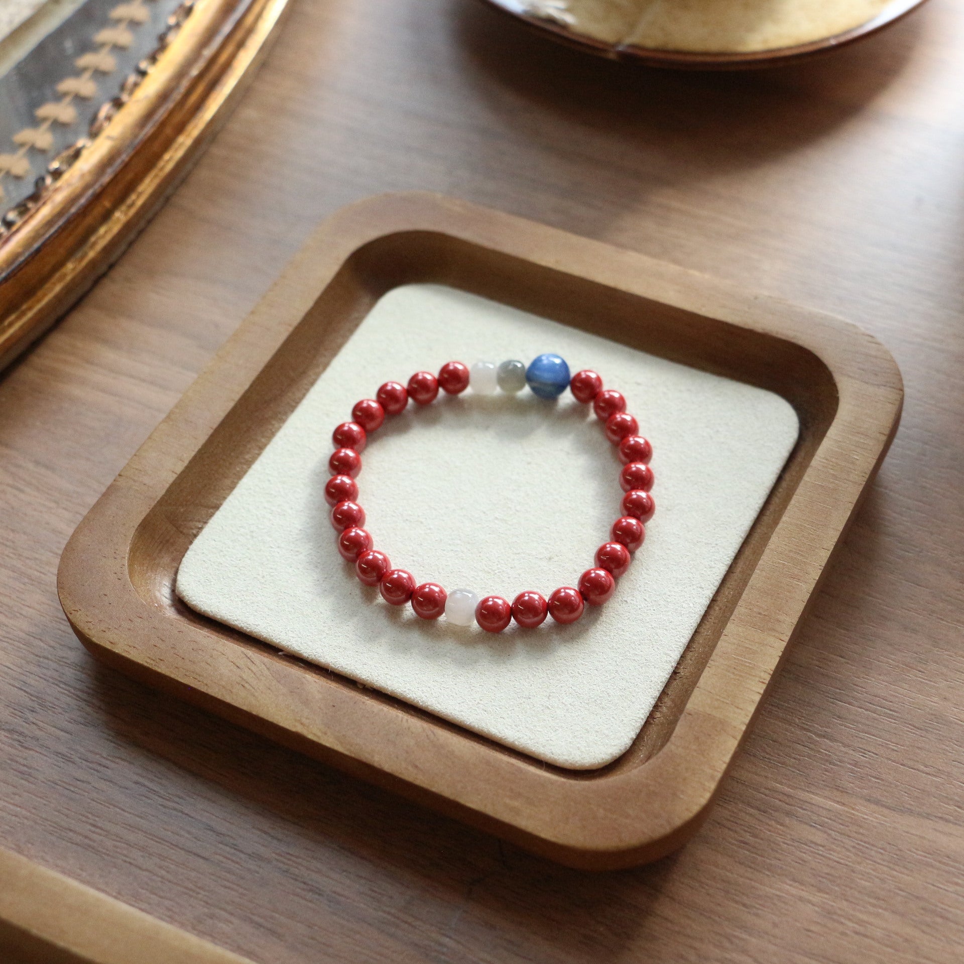 JEKIRA Imperial Cinnabar & Kyanite Bracelet