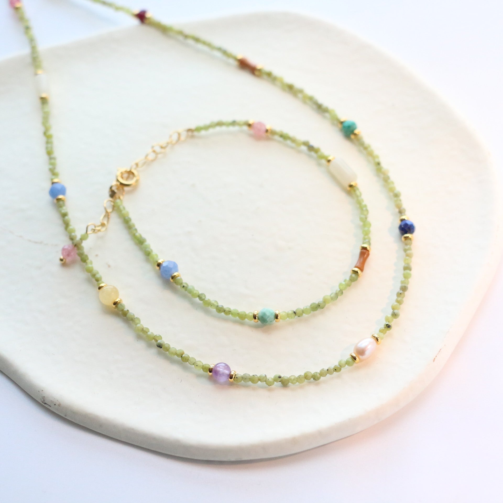 Jekira Summer Color Chinese-Style Gemstone Set