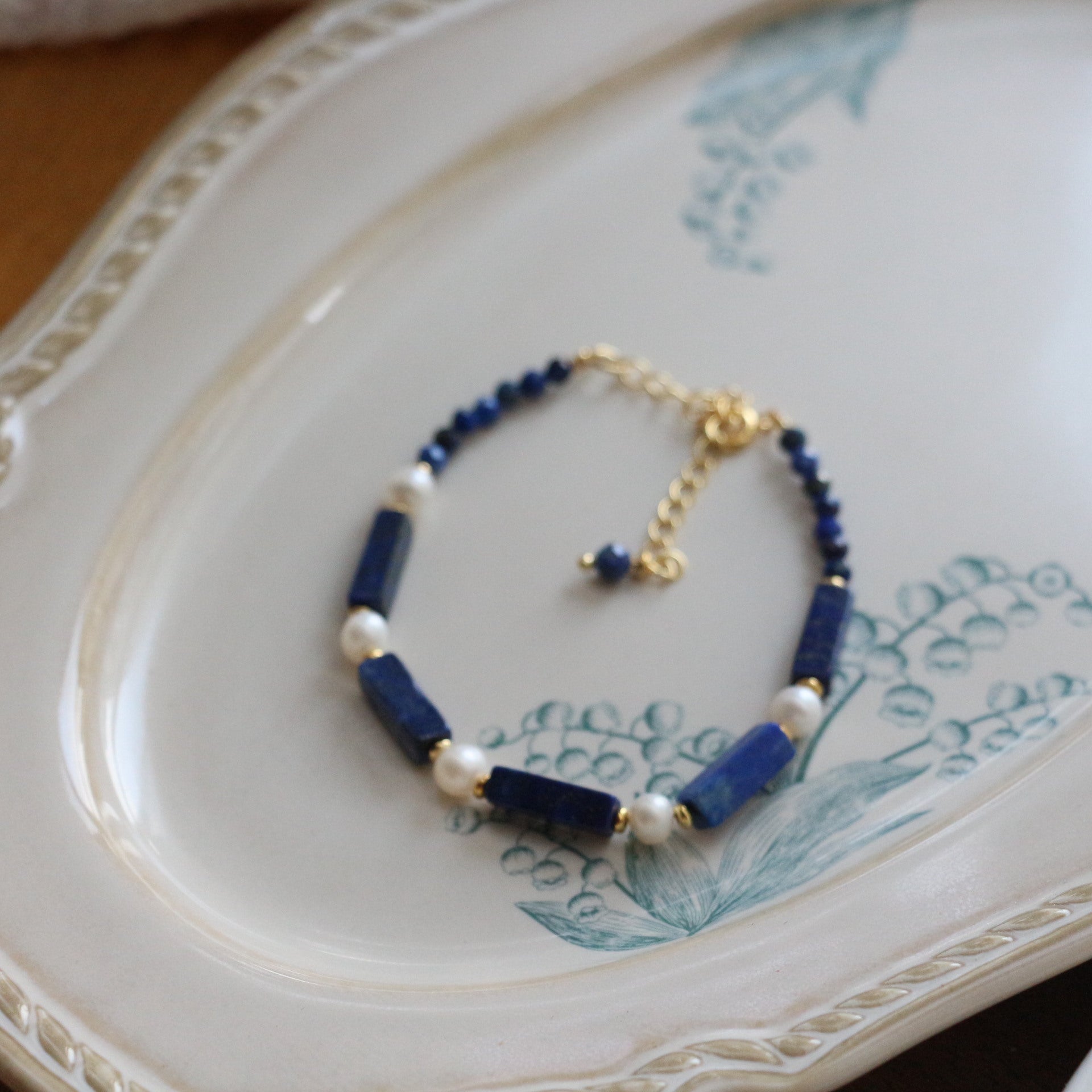 Jekira Chinese-Style Lapis Lazuli Jewelry Set