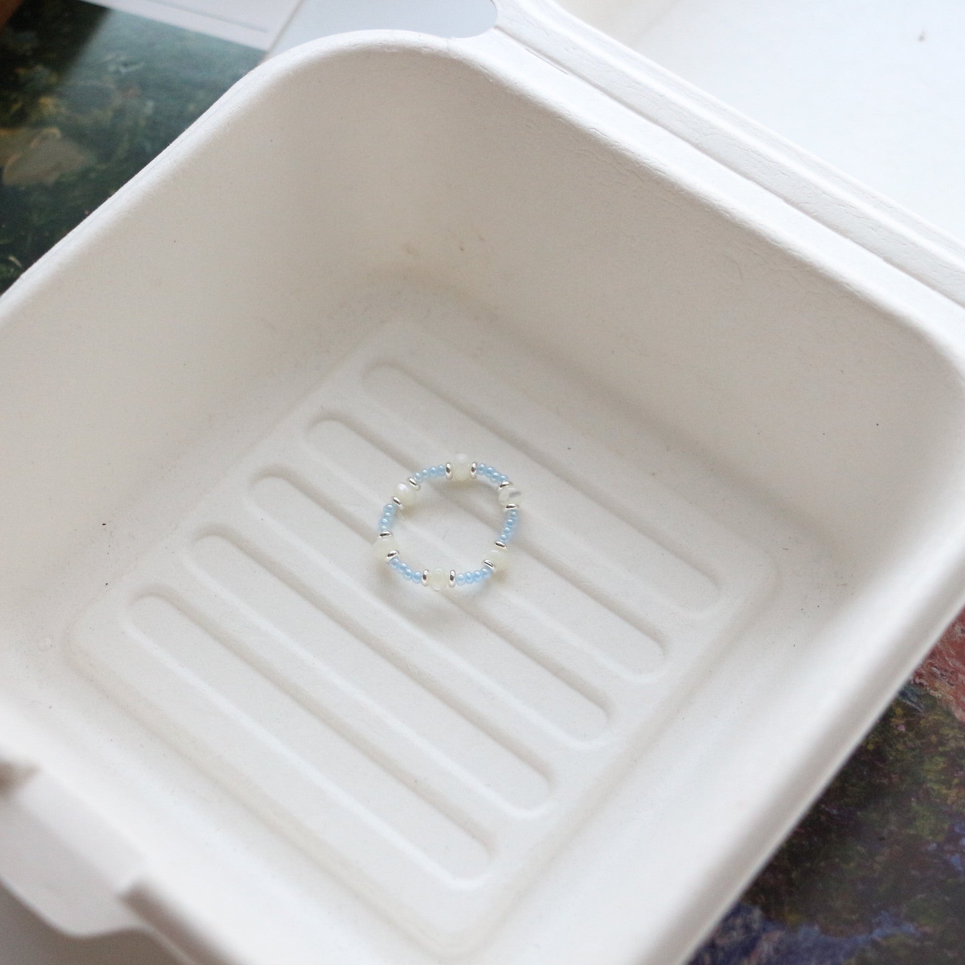 JEKIRA Aquamarine & White Crystal Jewelry Set