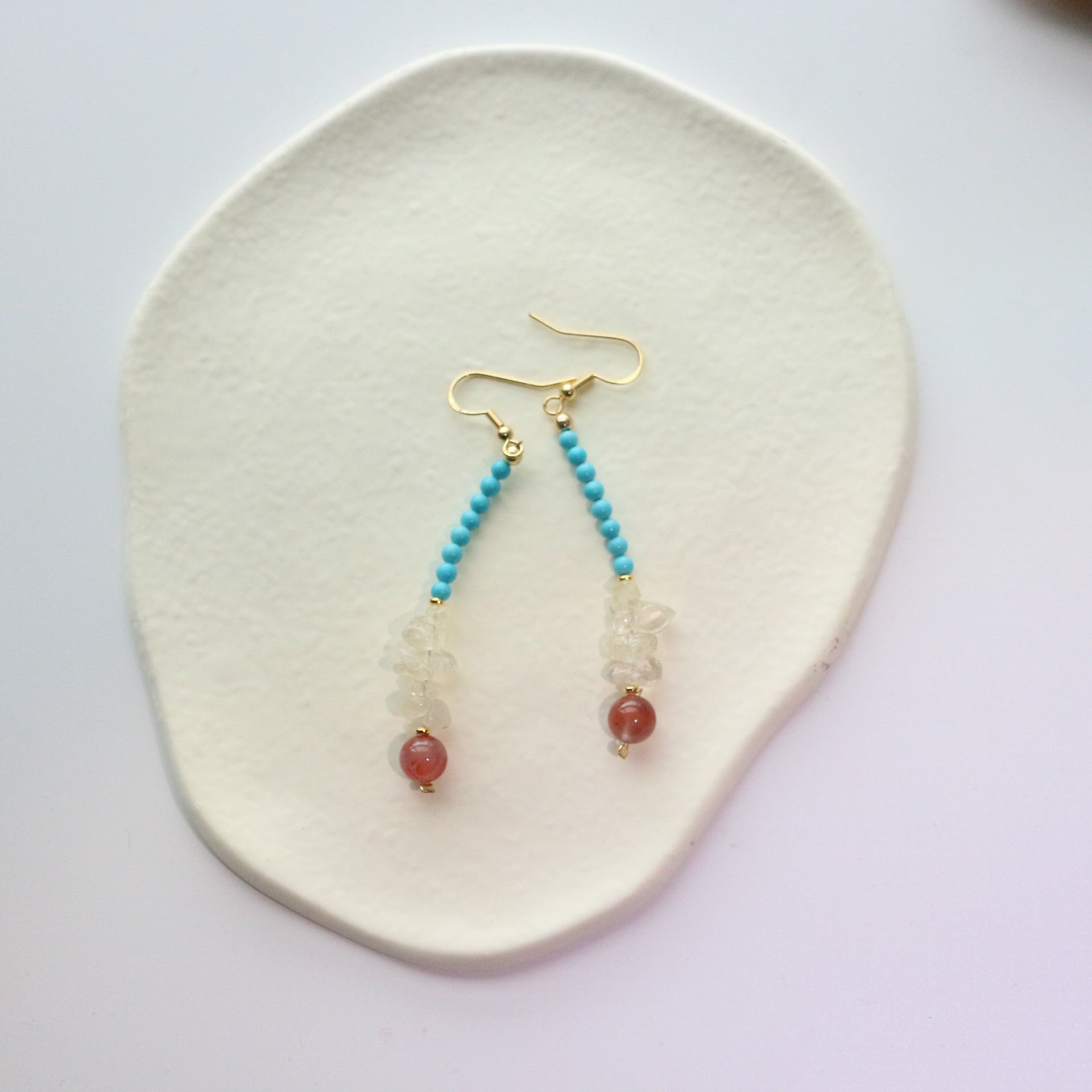 Jekira Sapphire & Ruby Celestial Jewelry Set (Long & Short Necklaces + 925 Silver Earrings)