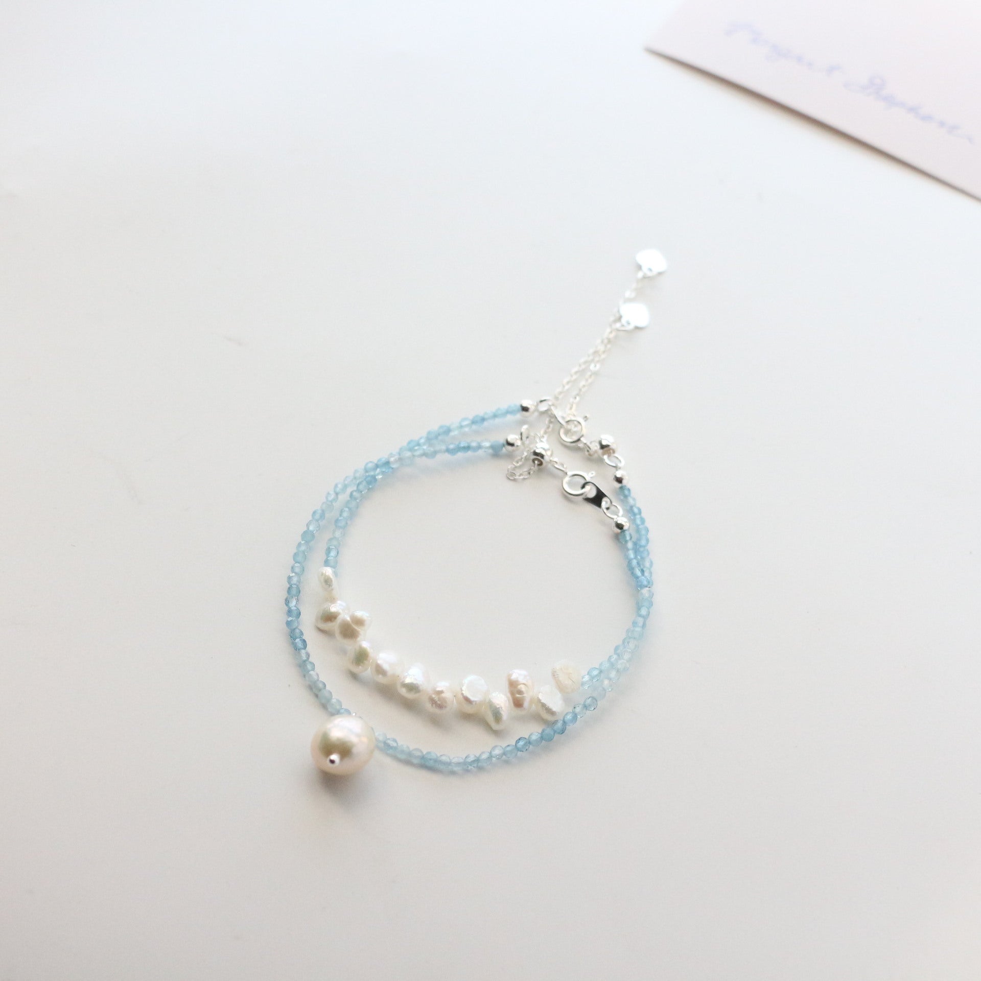 JEKIRA Aquamarine & Baroque Pearl Set