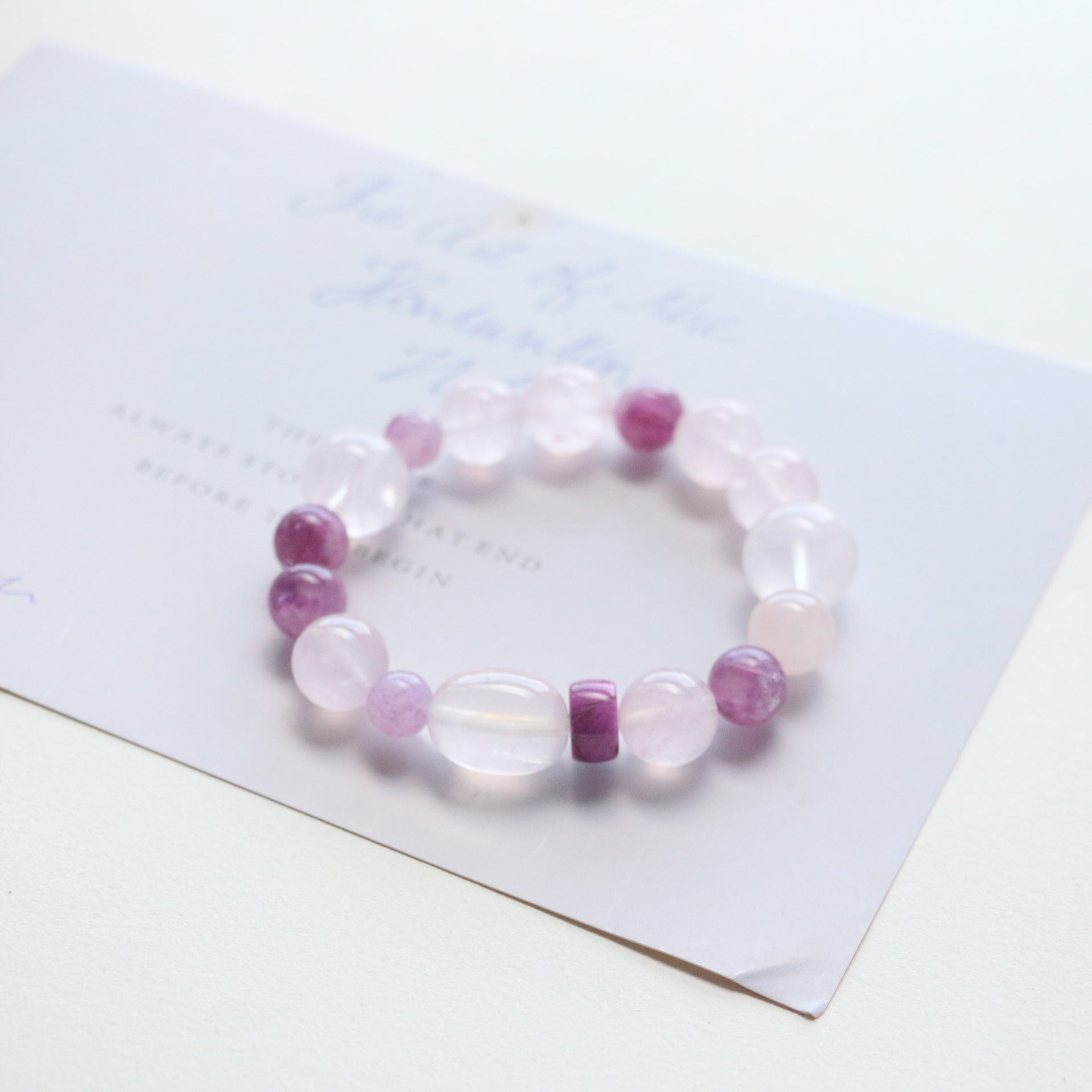 Jekira Amethyst & Rose Quartz Healing Bracelet