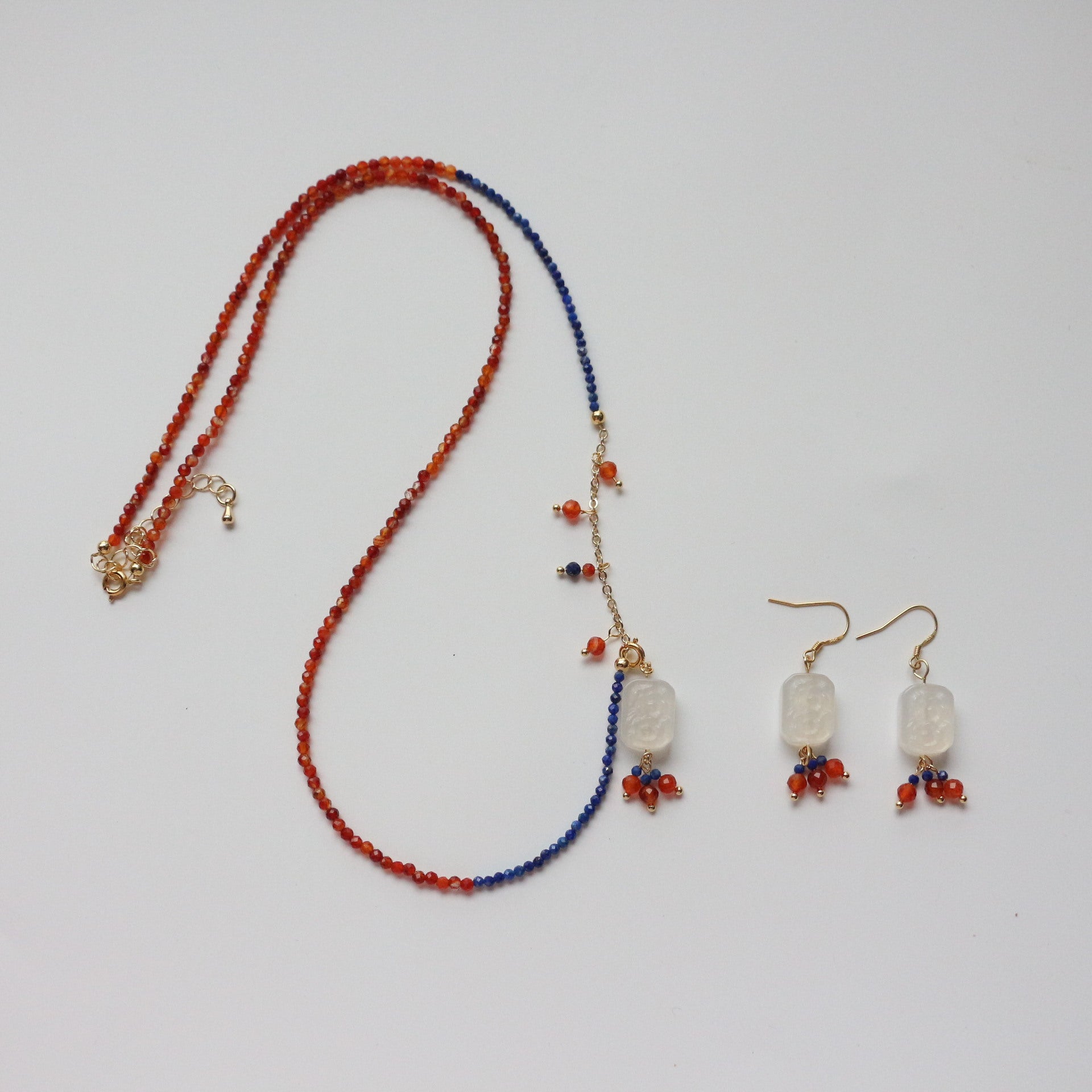 Jekira Lapis Lazuli & Agate Jewelry Set