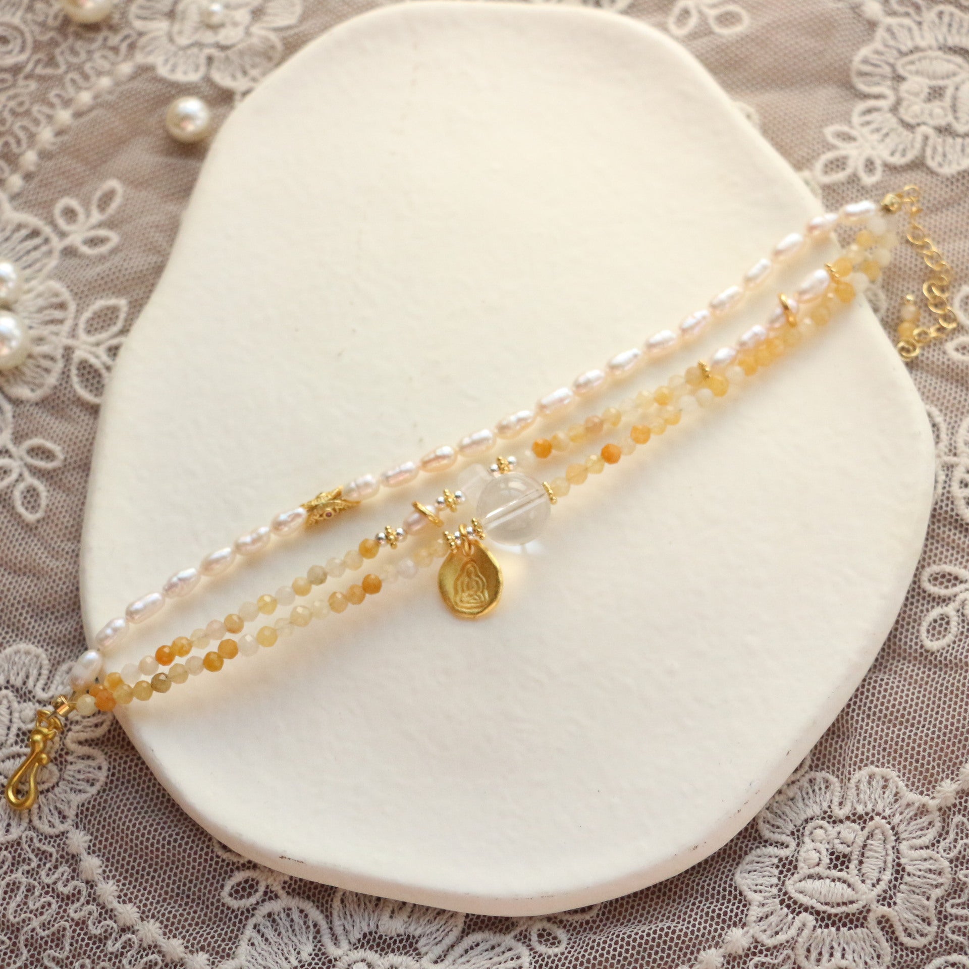 JEKIRA Tri-Layer Solar Plexus Bracelet
