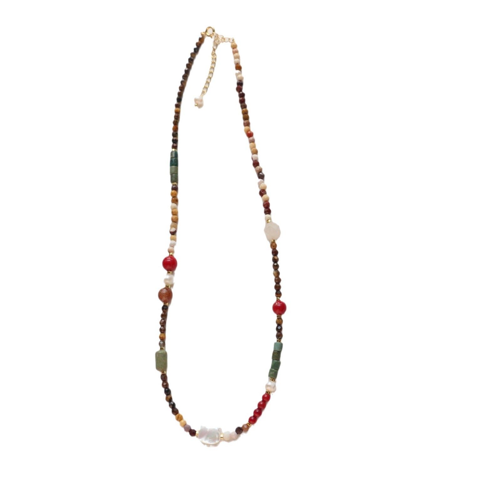 Jekira Painterly Gemstone Necklace & Bracelet Set