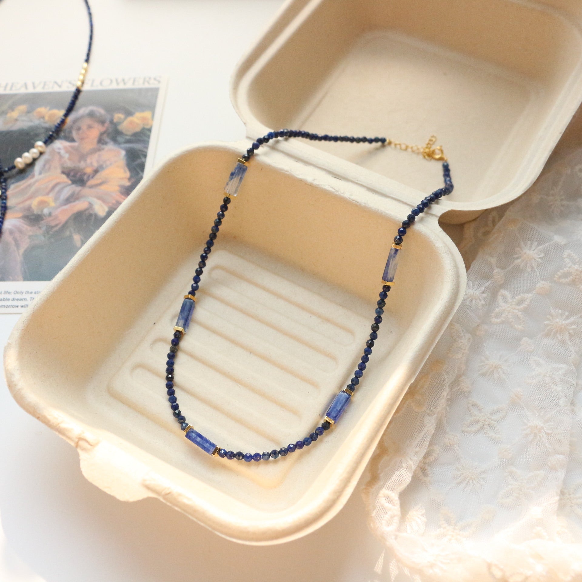JEKIRA Lapis Lazuli & Baroque Pearl Jewelry Set