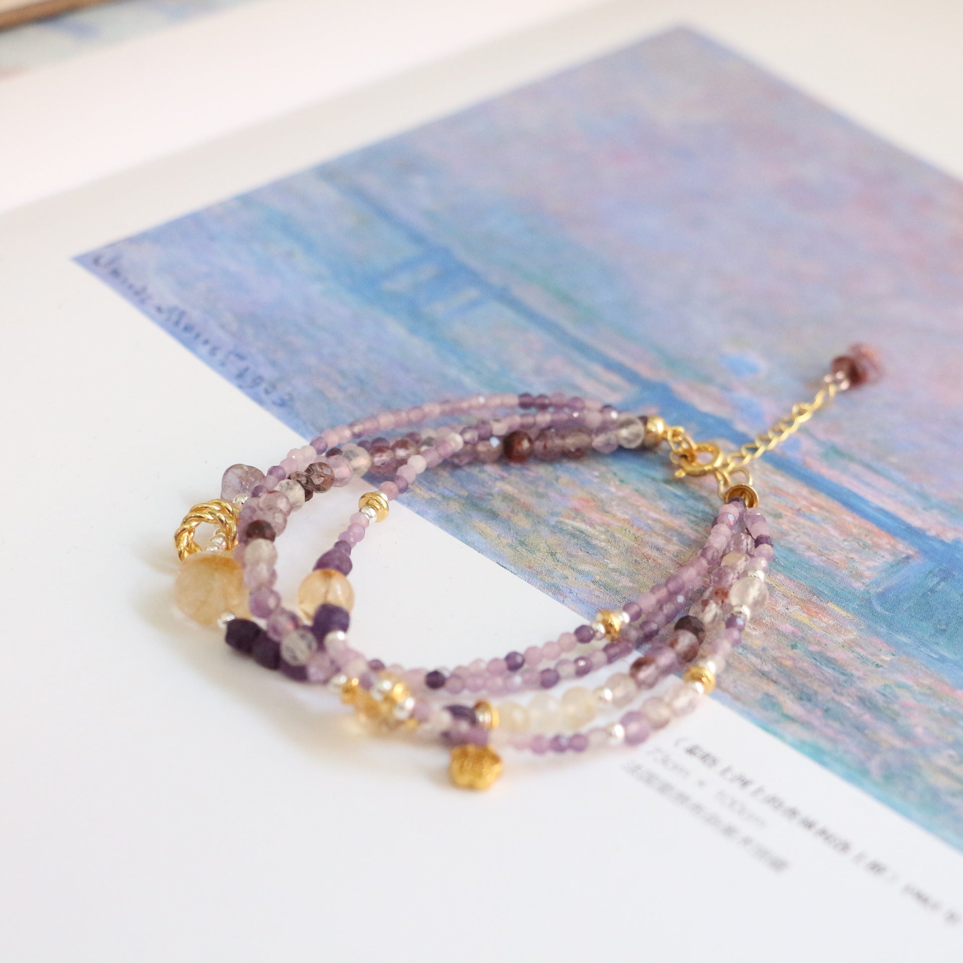 Jekira Amethyst & Citrine Multi-Layer Bracelet