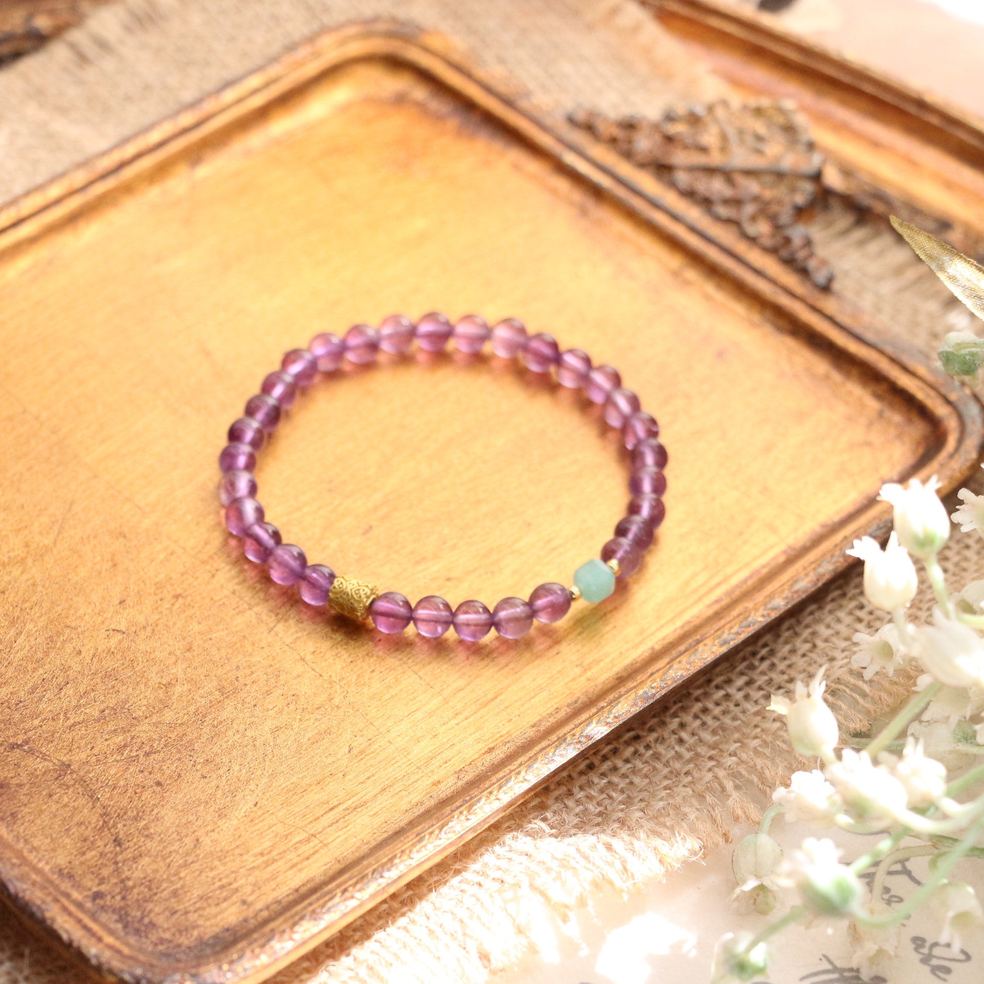 JEKIRA Amethyst & Amazonite Balancing Bracelet