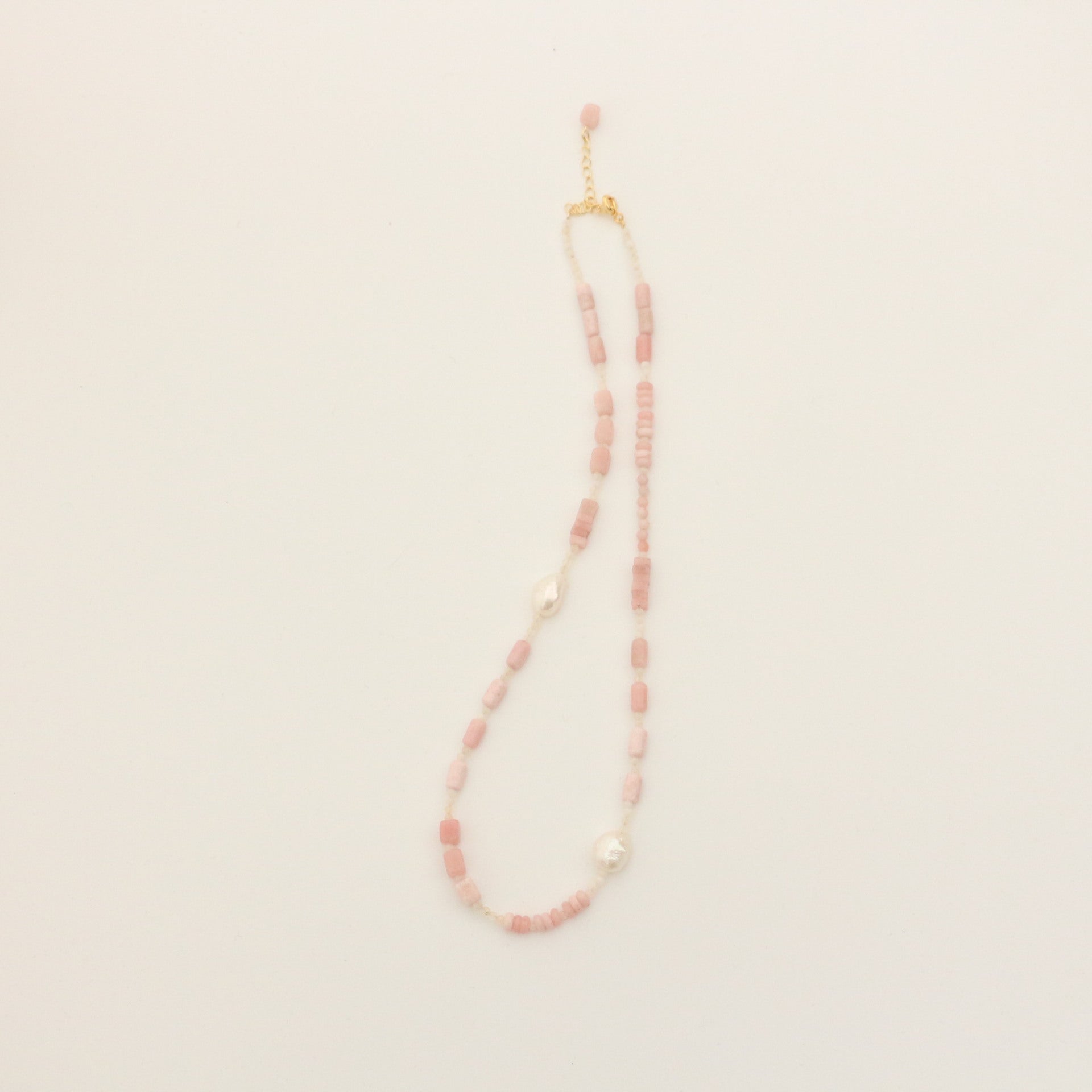 Jekira Pink Gemstone & Baroque Pearl Necklace Collection